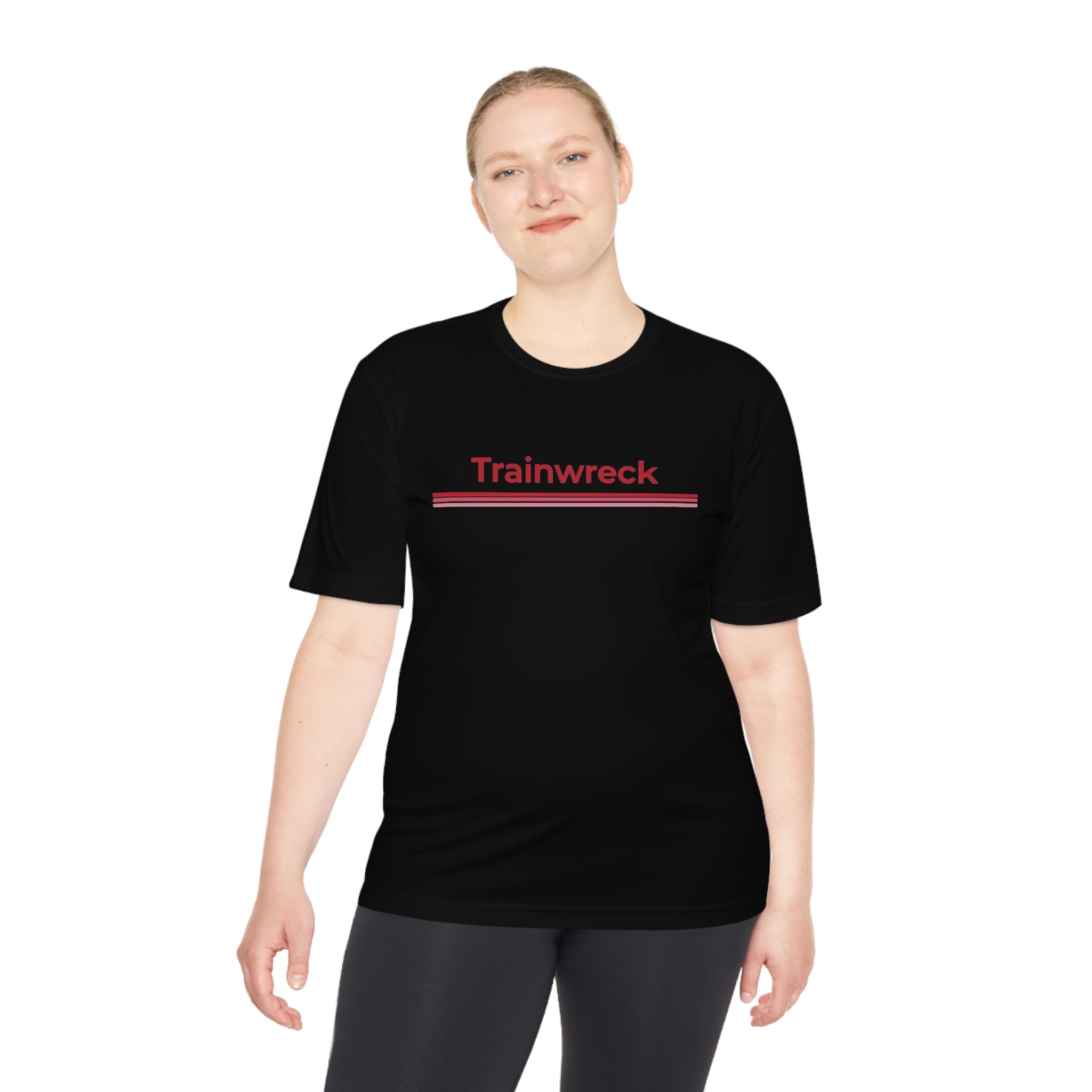 Unisex Moisture Wicking Tee - Trainwreck