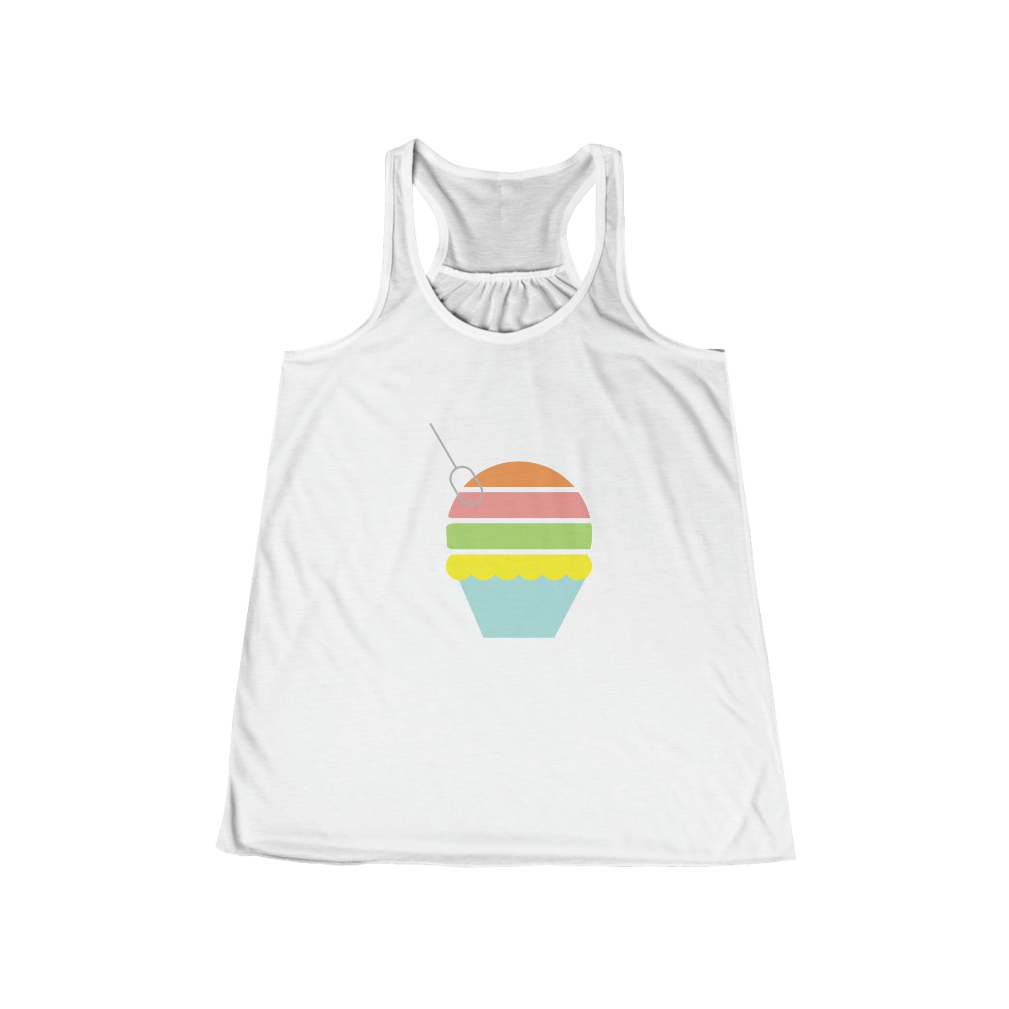 Women's Flowy Racerback Tank - Sunset Sherbert
