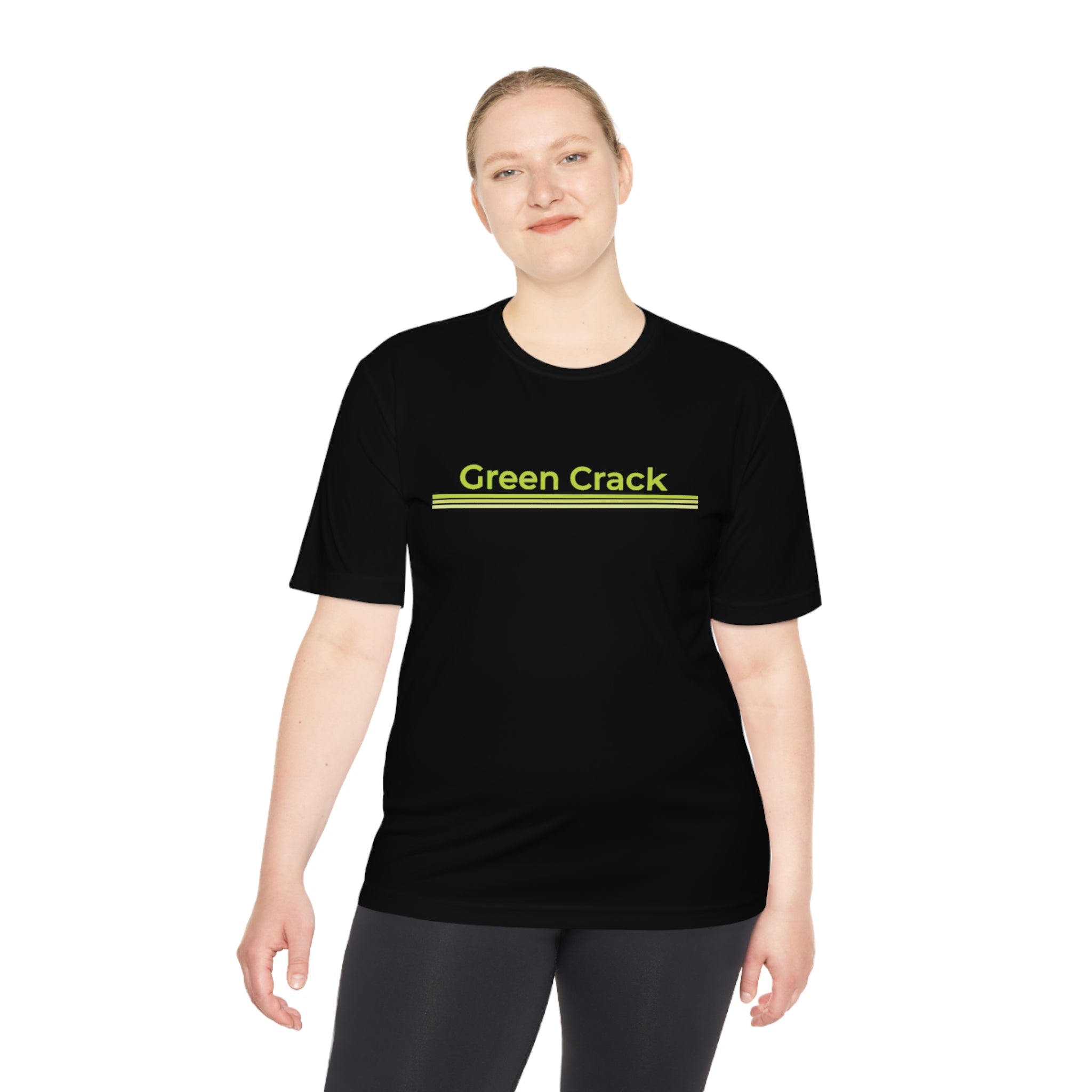 Unisex Moisture Wicking Tee - Green Crack