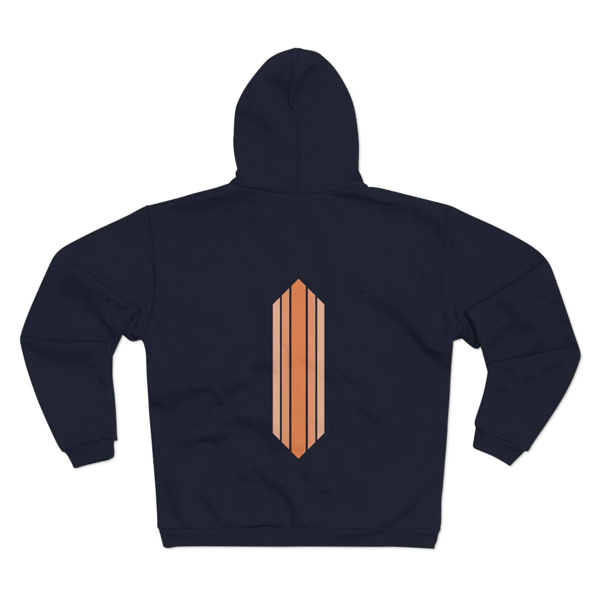 Unisex Hooded Zip Sweatshirt - Sunset Sherbet