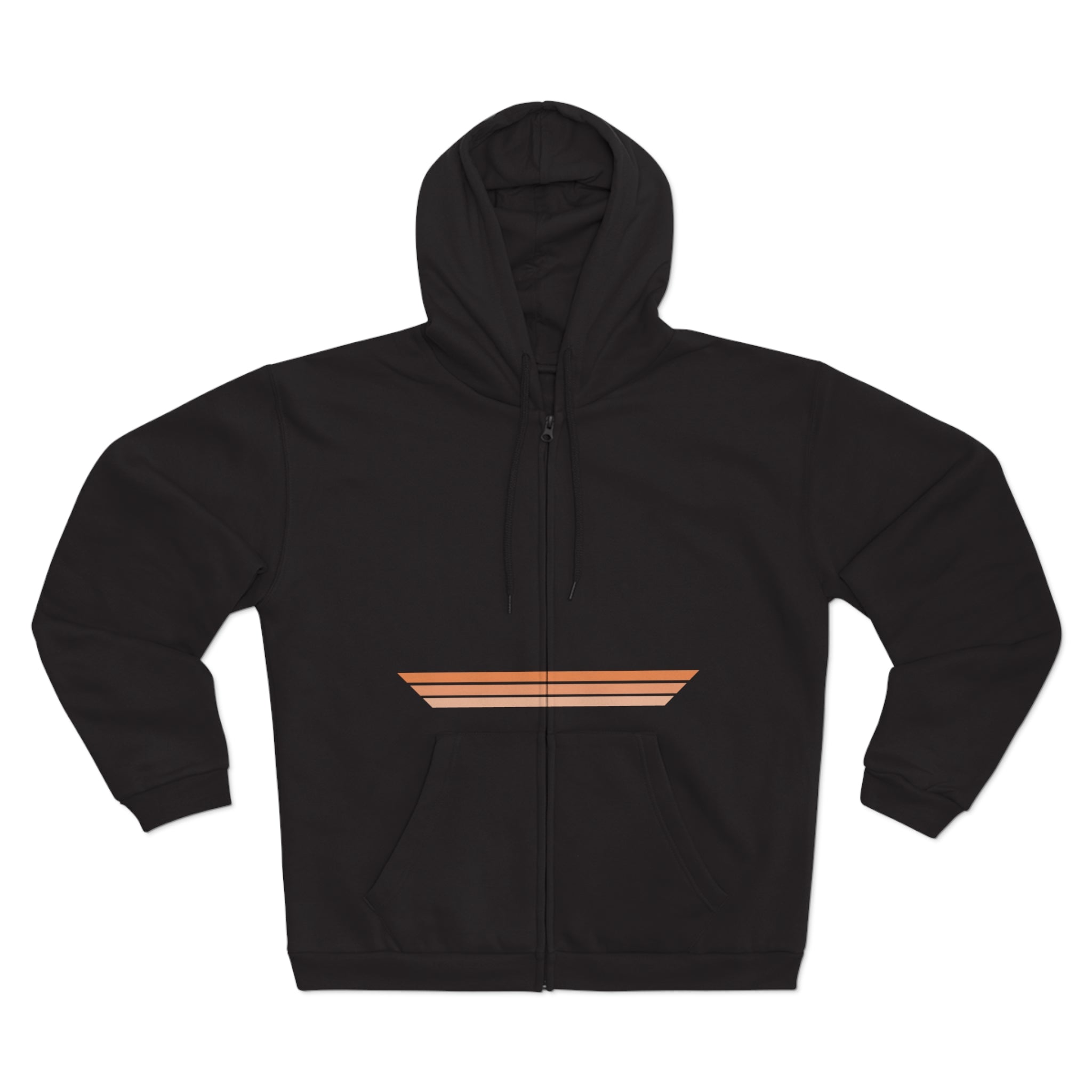 Unisex Hooded Zip Sweatshirt - Sunset Sherbet