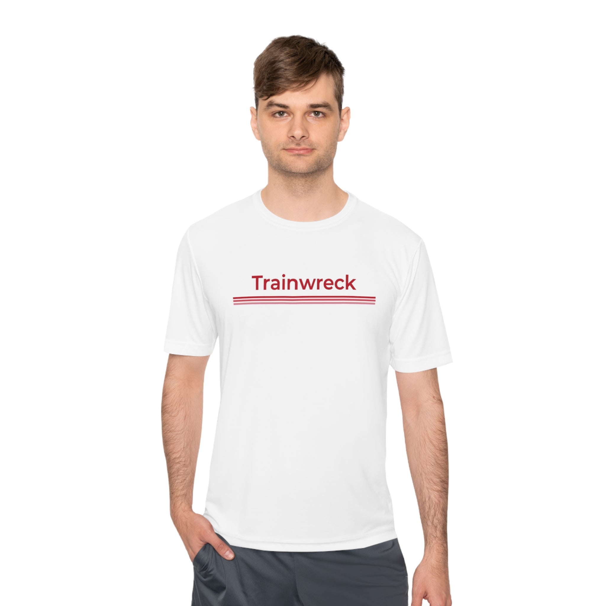 Unisex Moisture Wicking Tee - Trainwreck