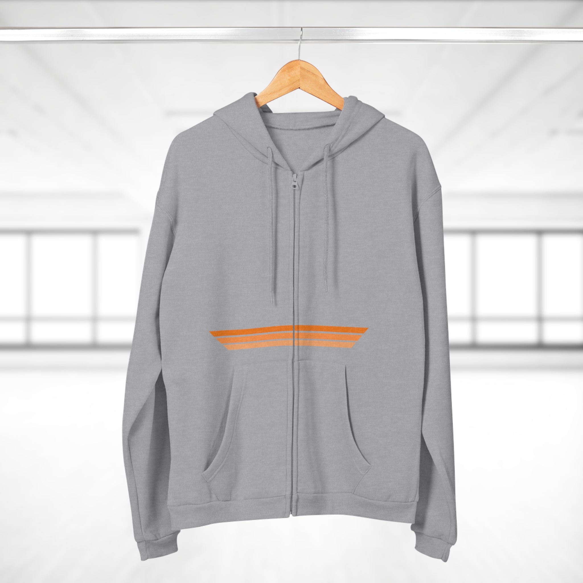 Unisex Hooded Zip Sweatshirt - Mango KUSH