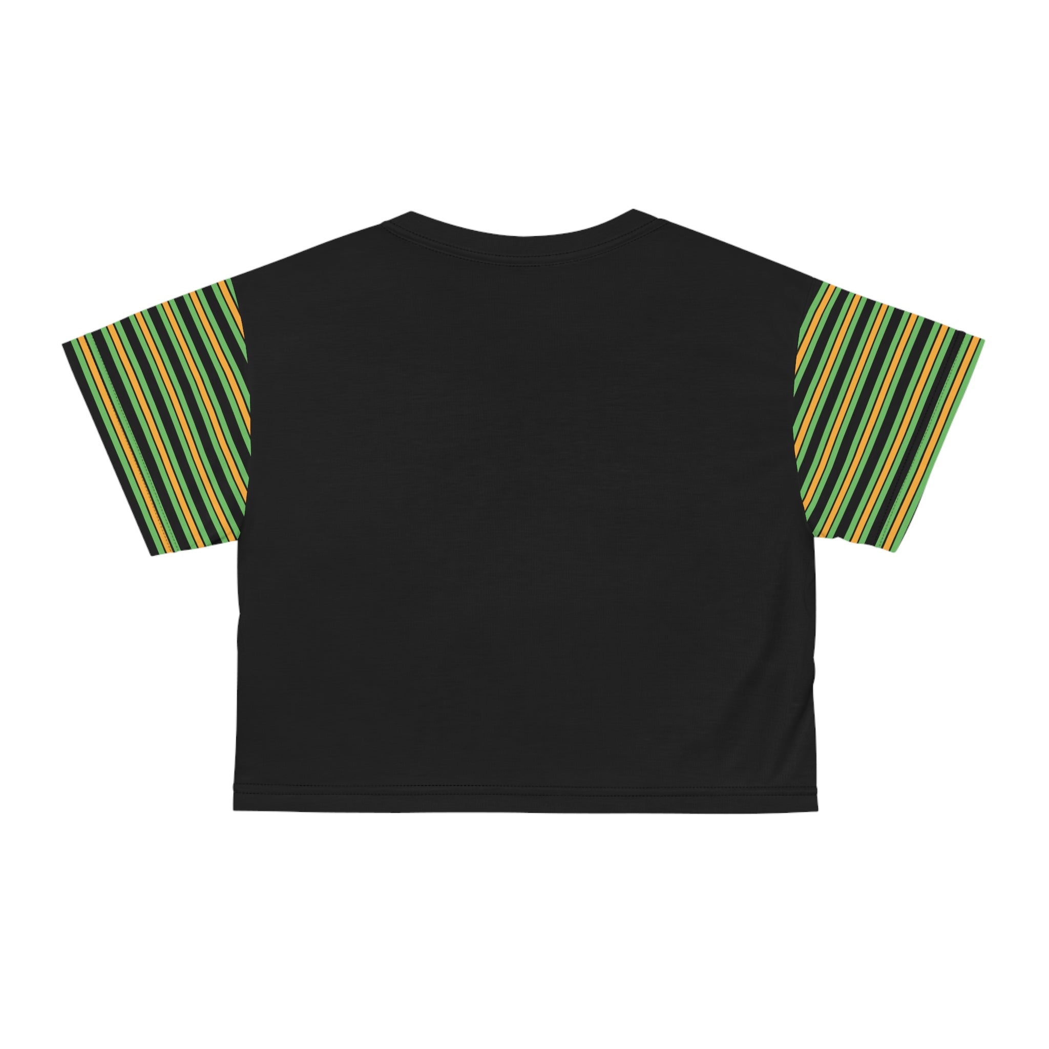 BLACK AOP Crop Tee - SAUCE