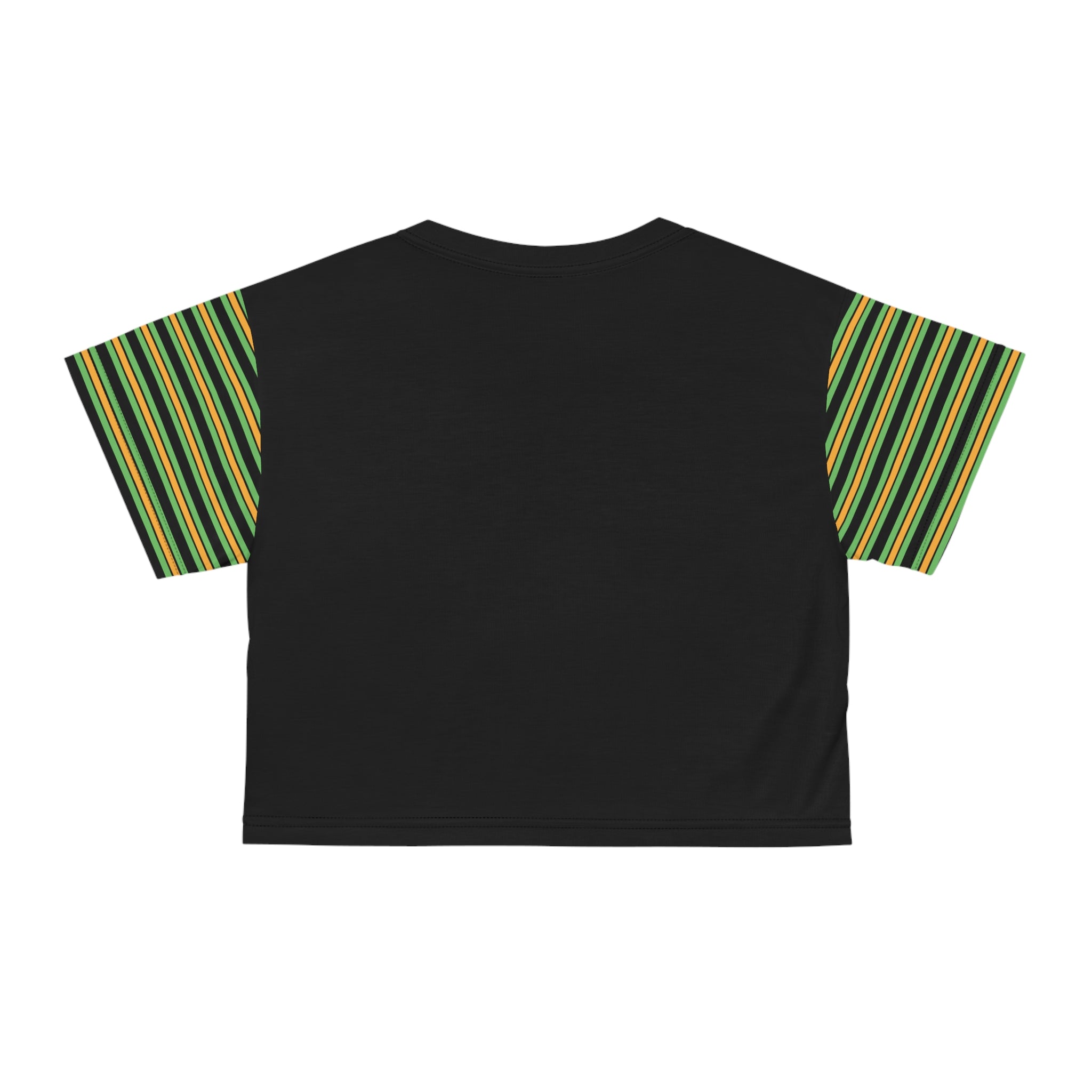 BLACK AOP Crop Tee - SAUCE