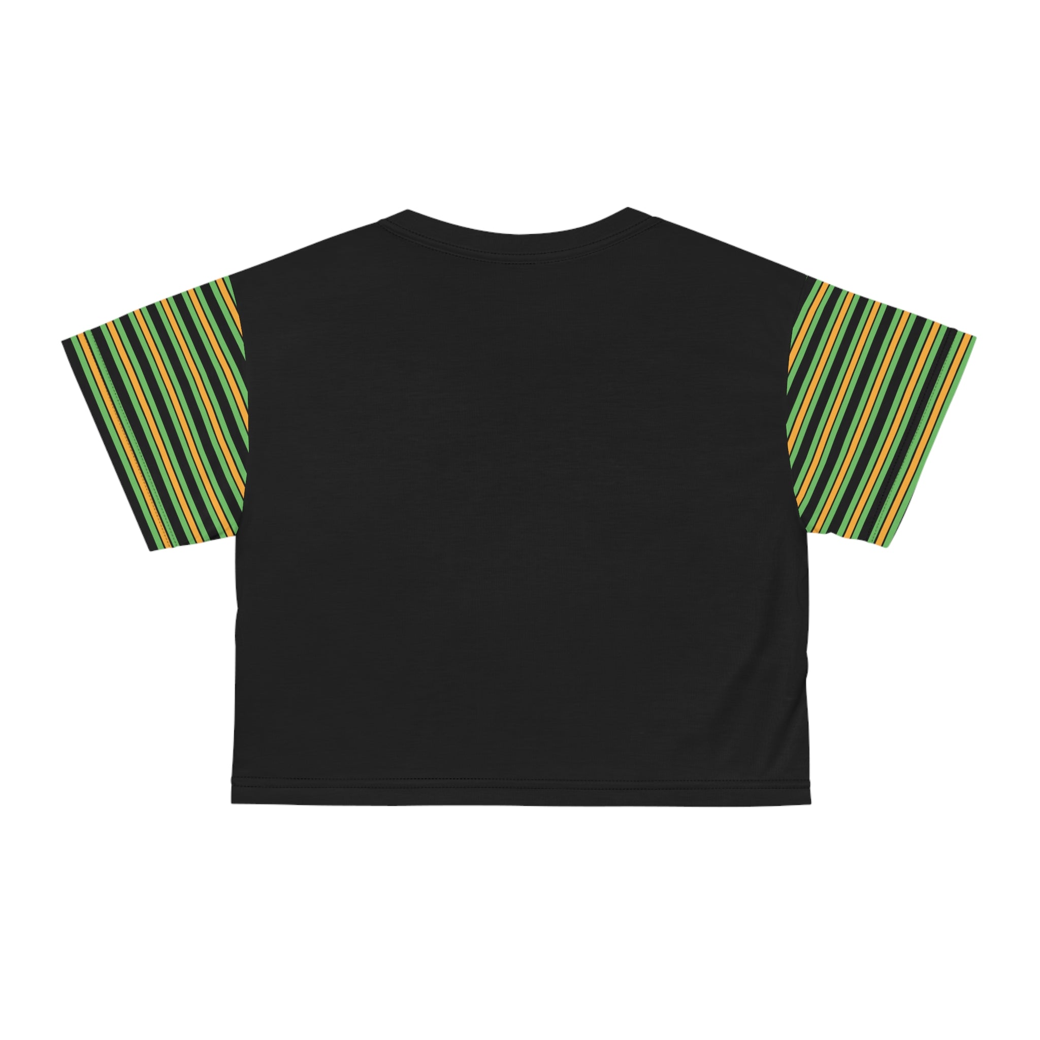BLACK AOP Crop Tee - SAUCE