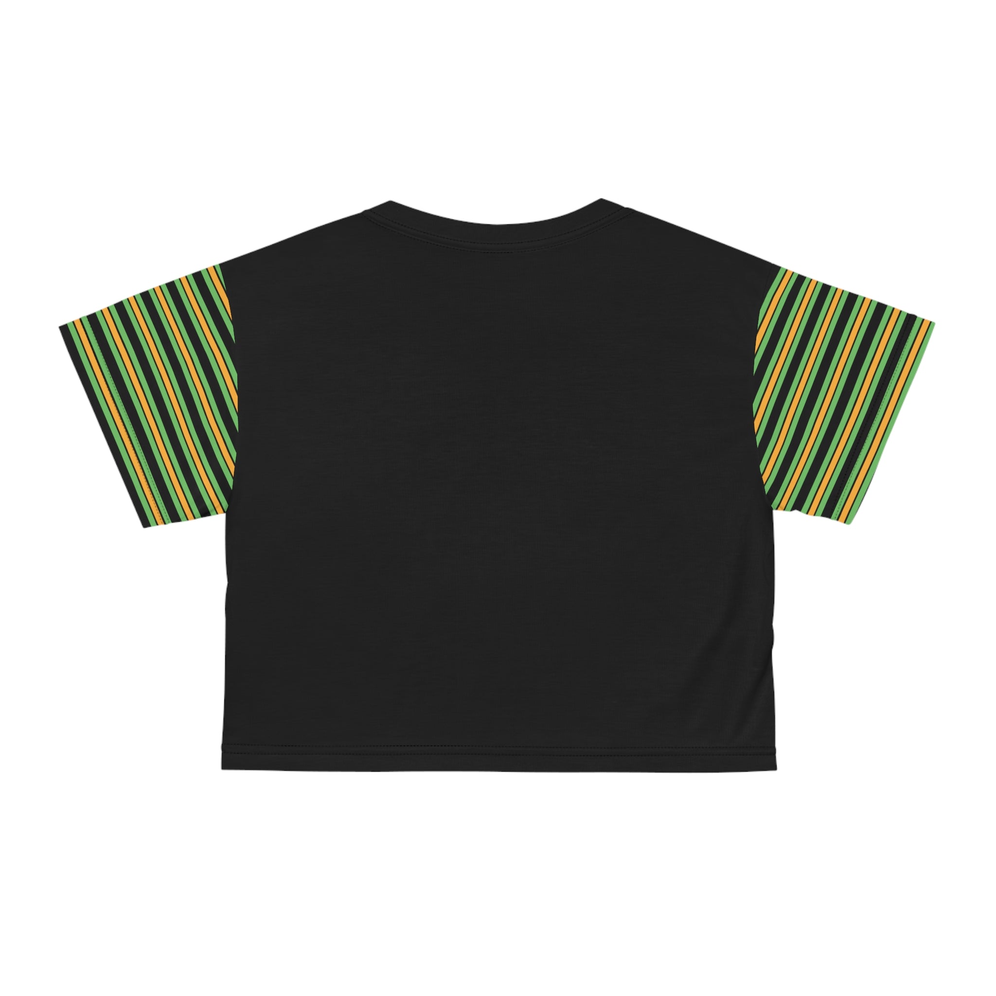 BLACK AOP Crop Tee - SAUCE