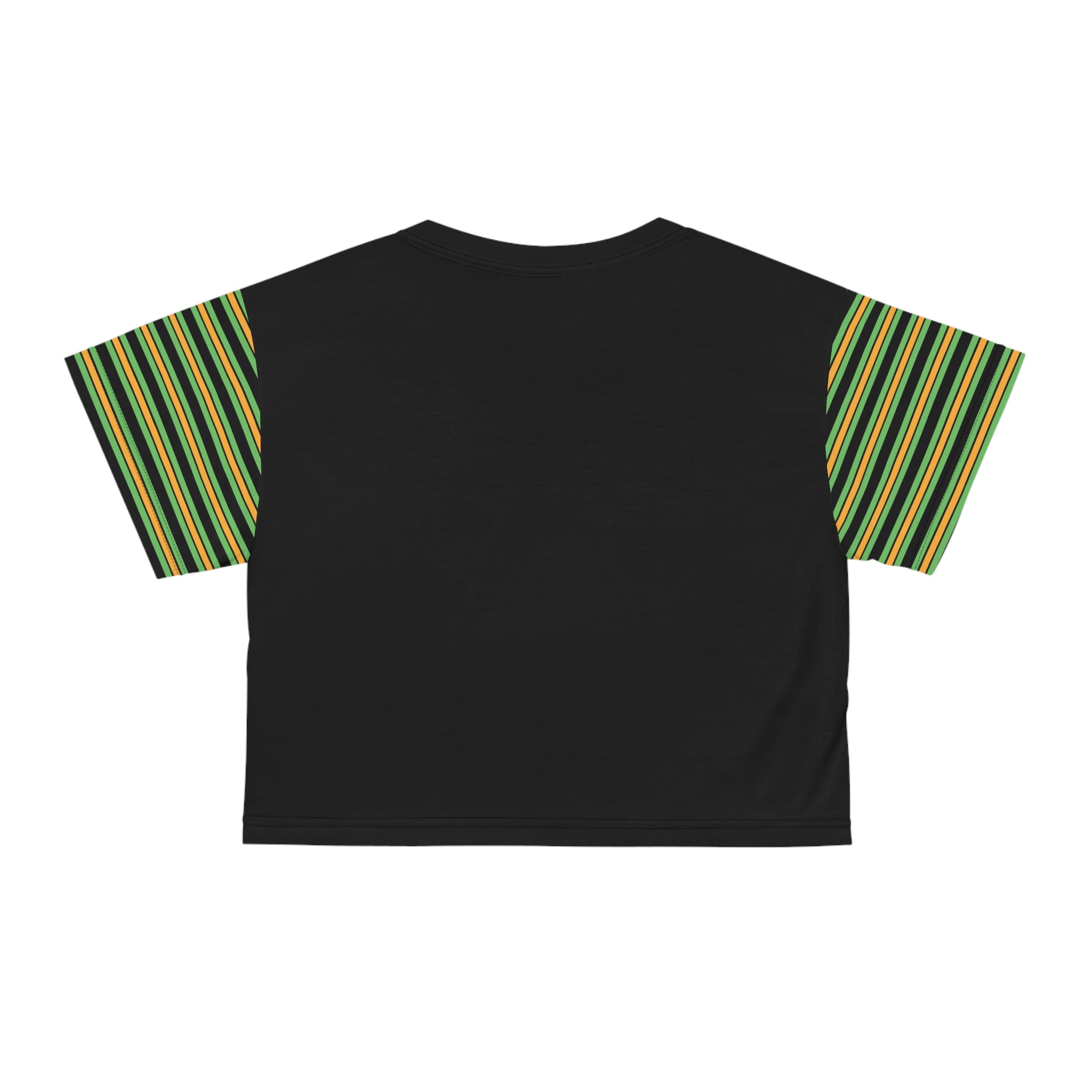BLACK AOP Crop Tee - SAUCE