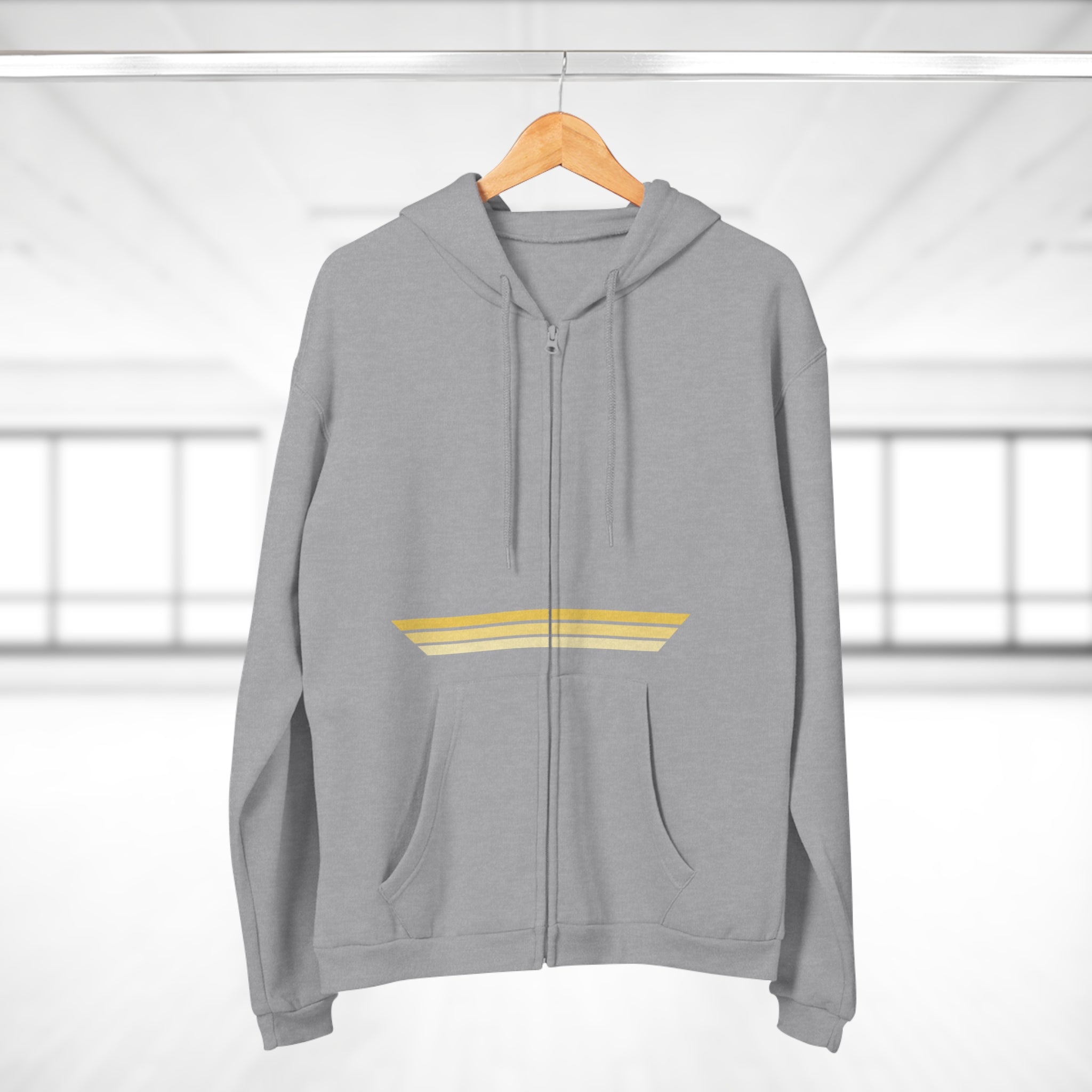 Unisex Hooded Zip Sweatshirt - Mimosa