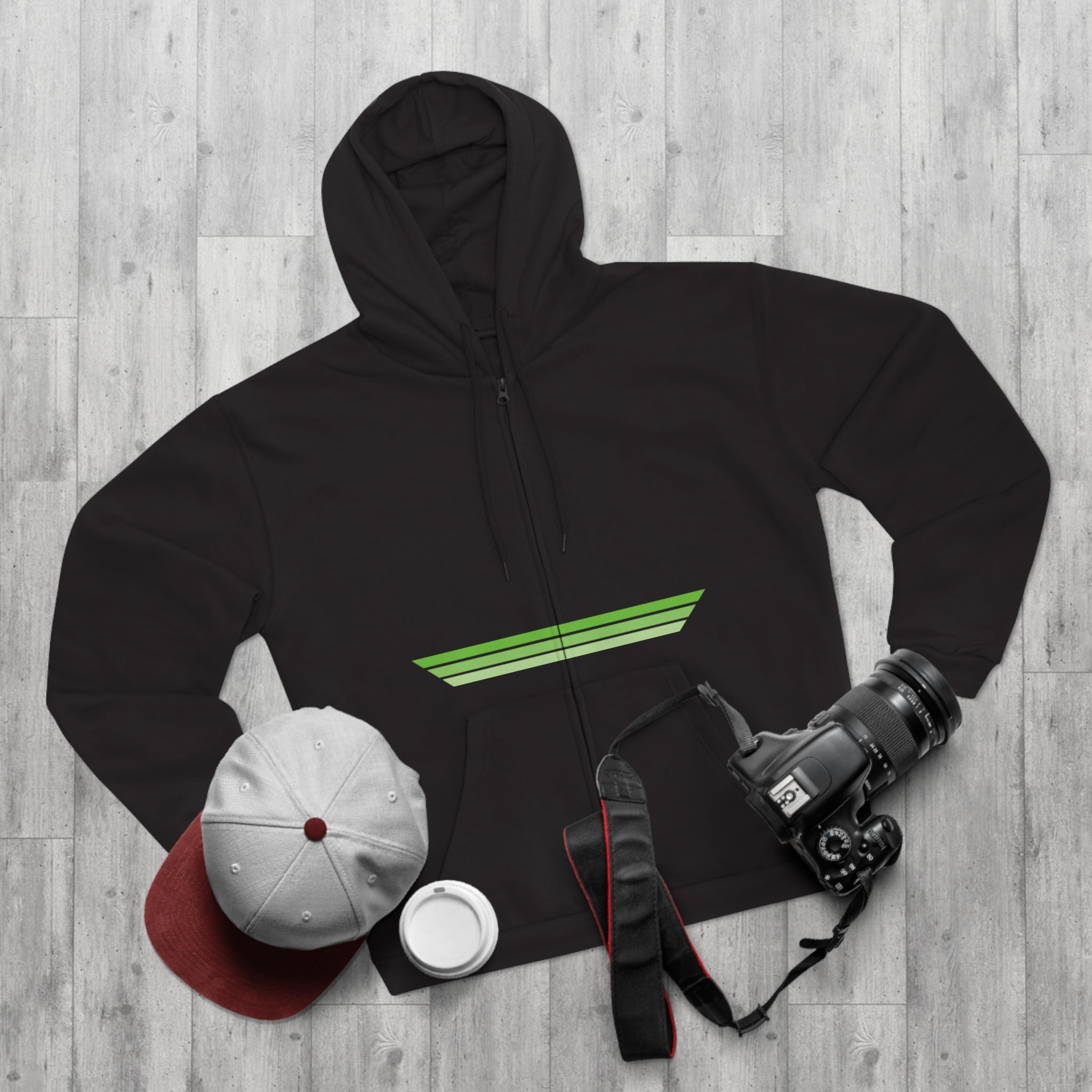 Unisex Hooded Zip Sweatshirt - Lime OG