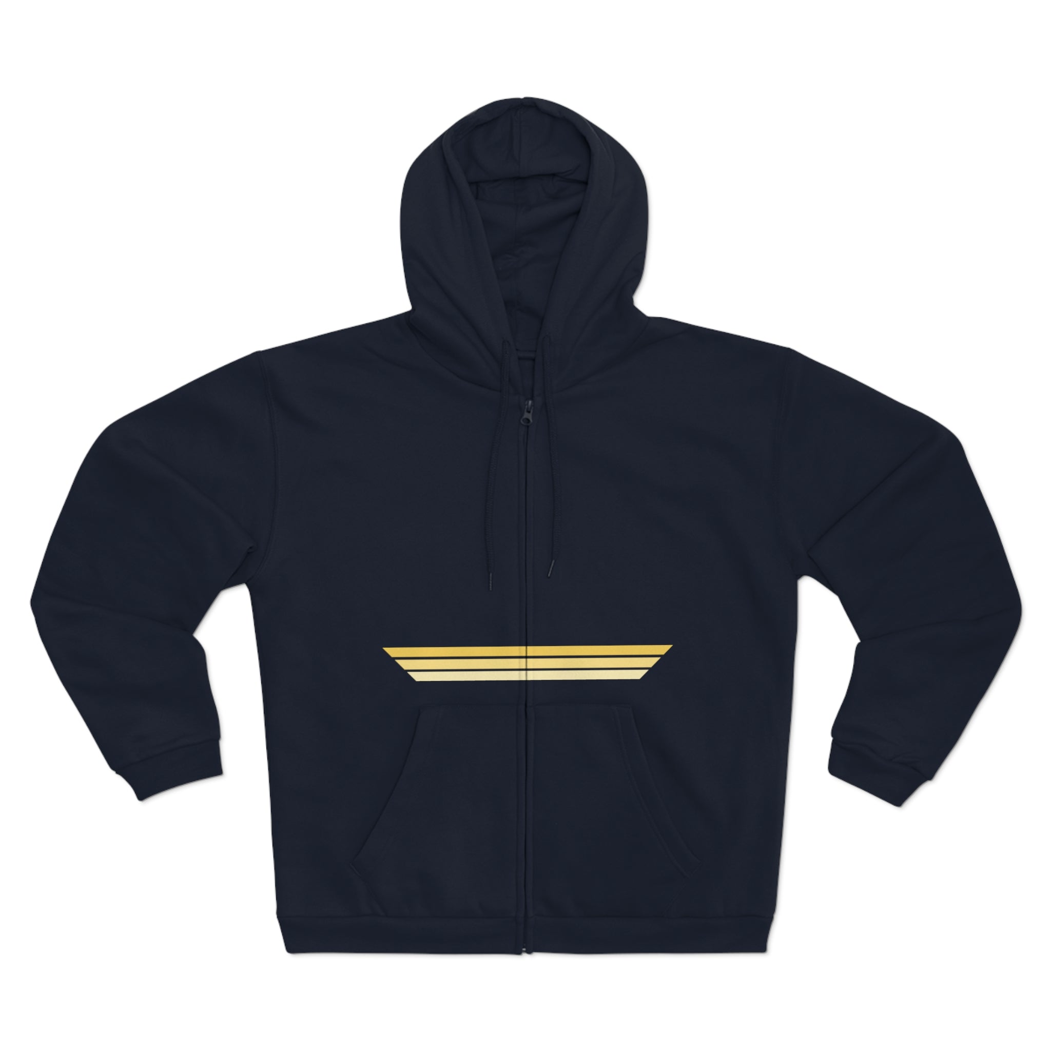 Unisex Hooded Zip Sweatshirt - Mimosa