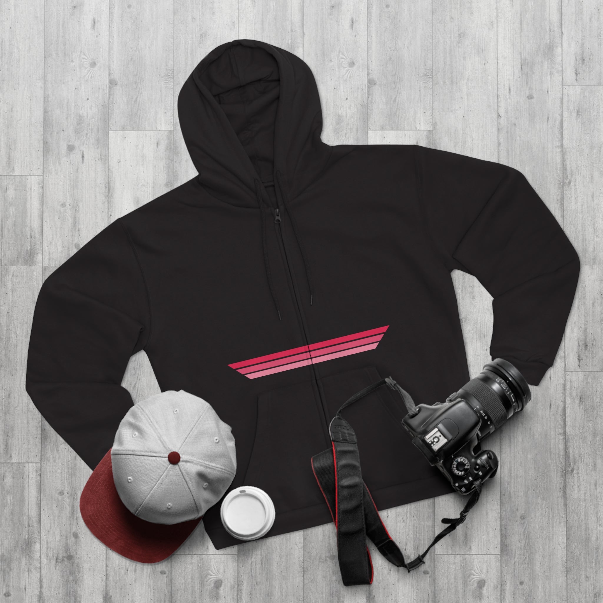 Unisex Hooded Zip Sweatshirt - Sour Cherry