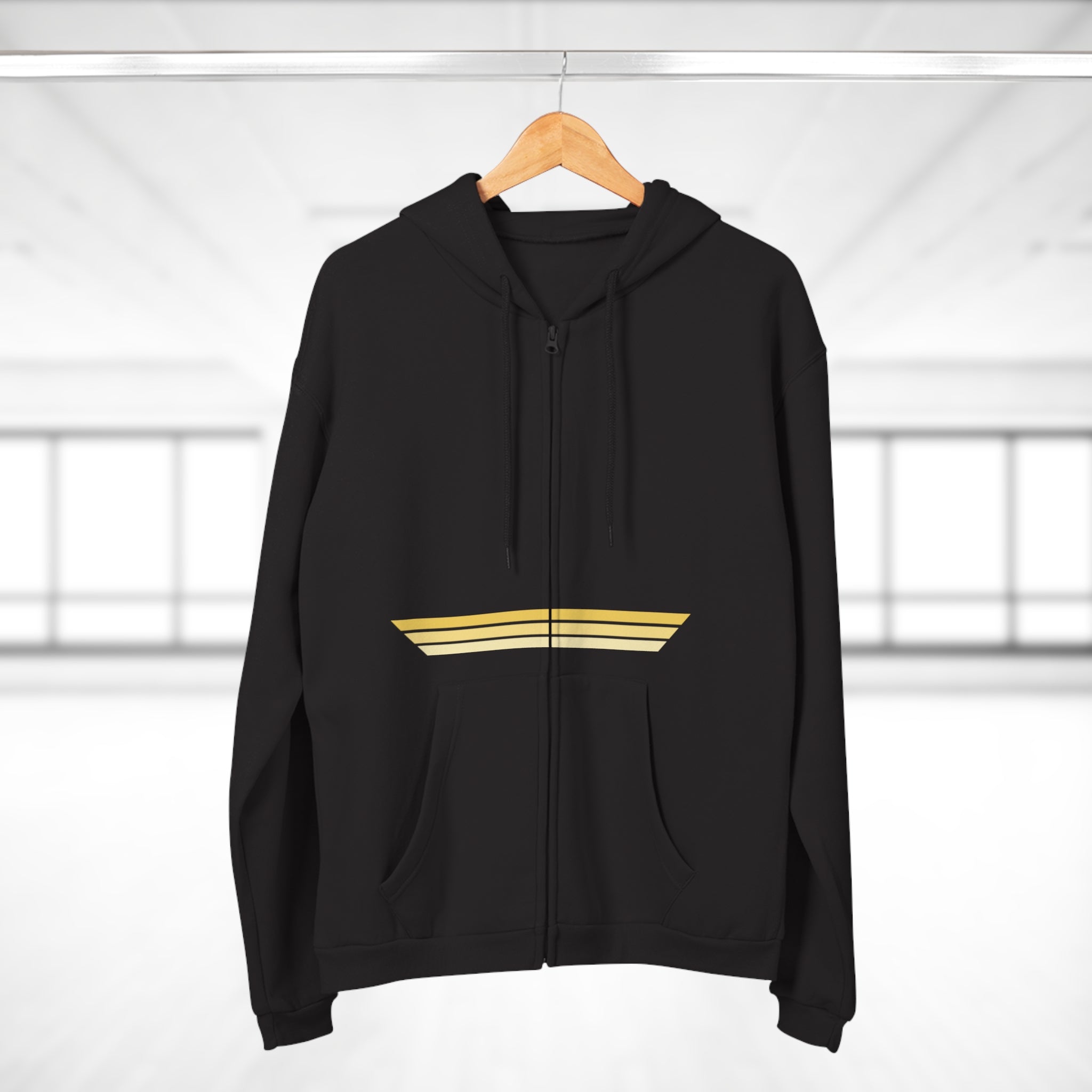 Unisex Hooded Zip Sweatshirt - Mimosa