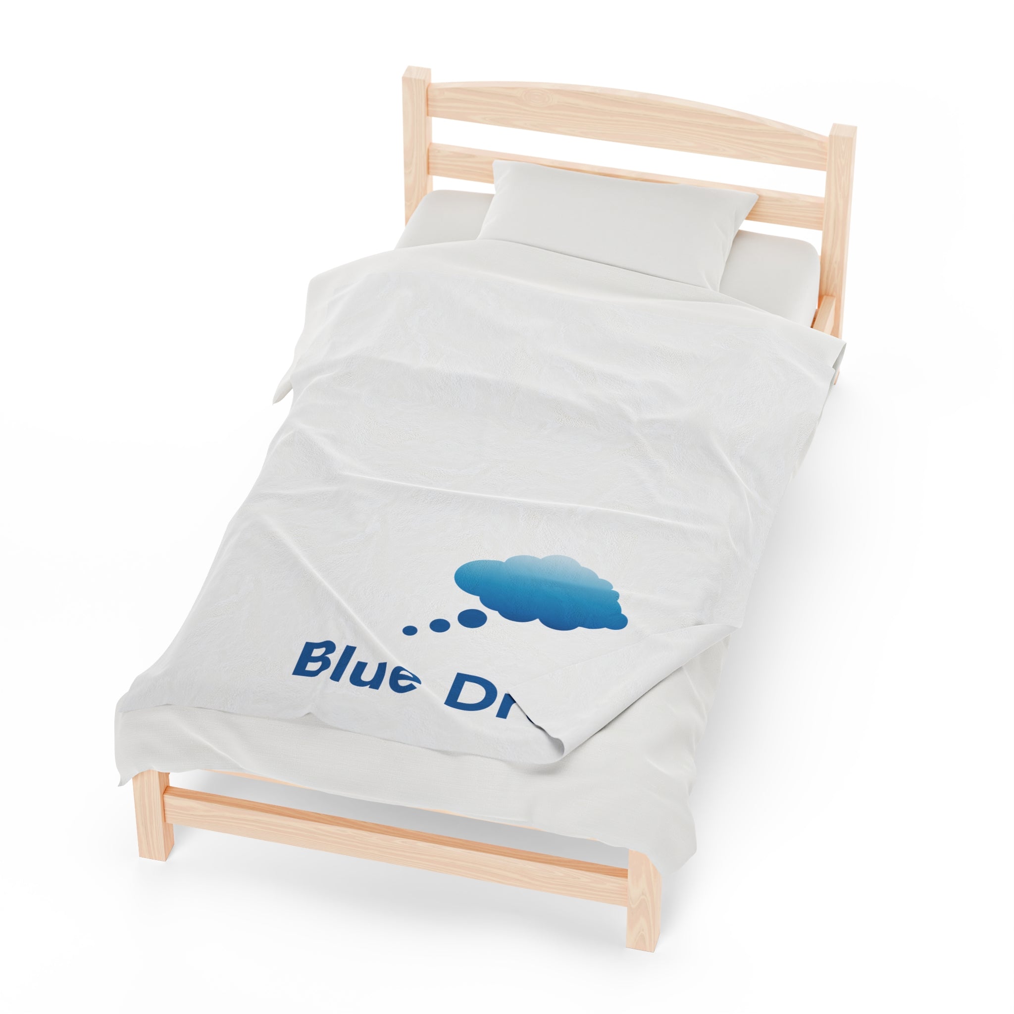 Velveteen Plush Blanket - Blue Dream