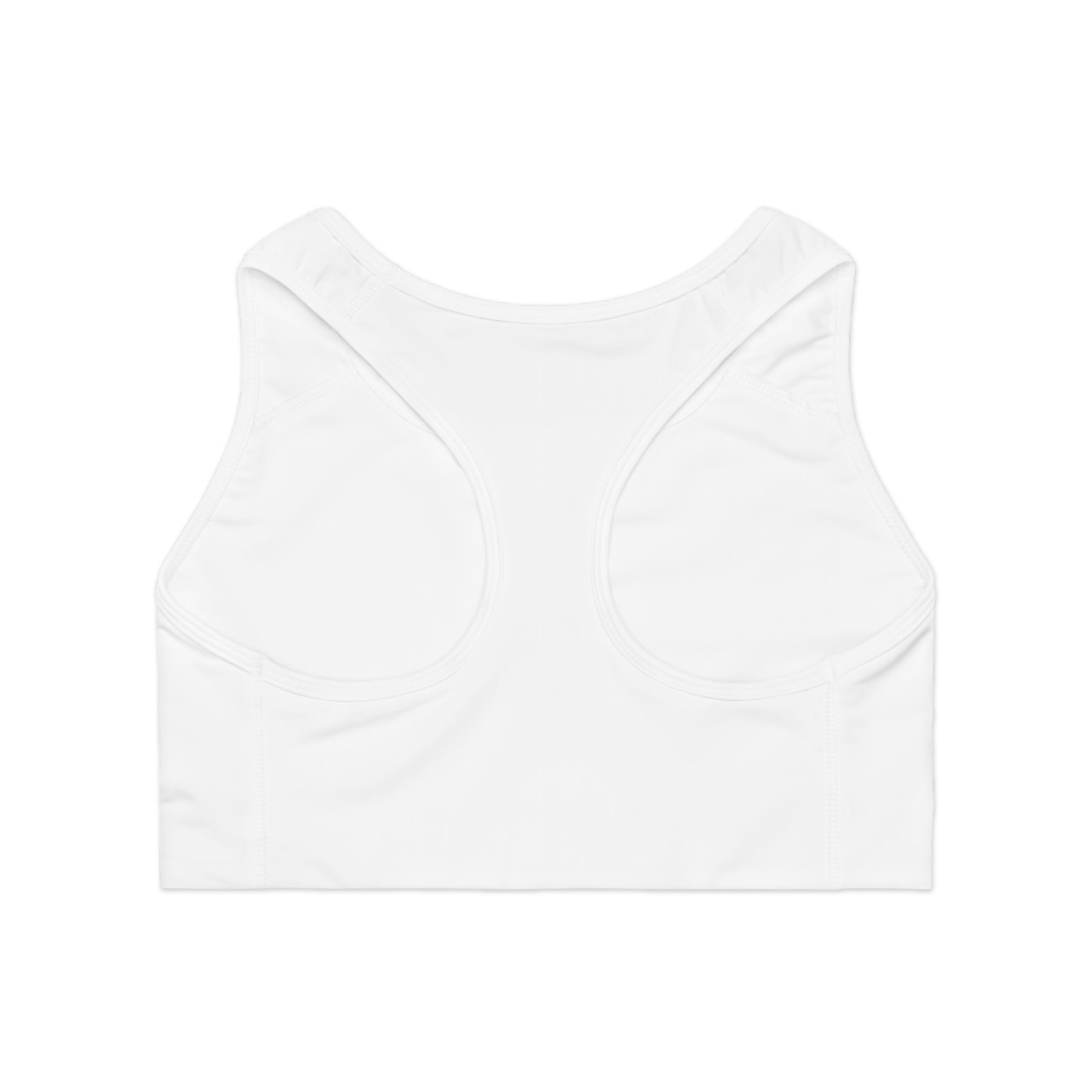 Sports Bra (AOP) - LIVE (White)