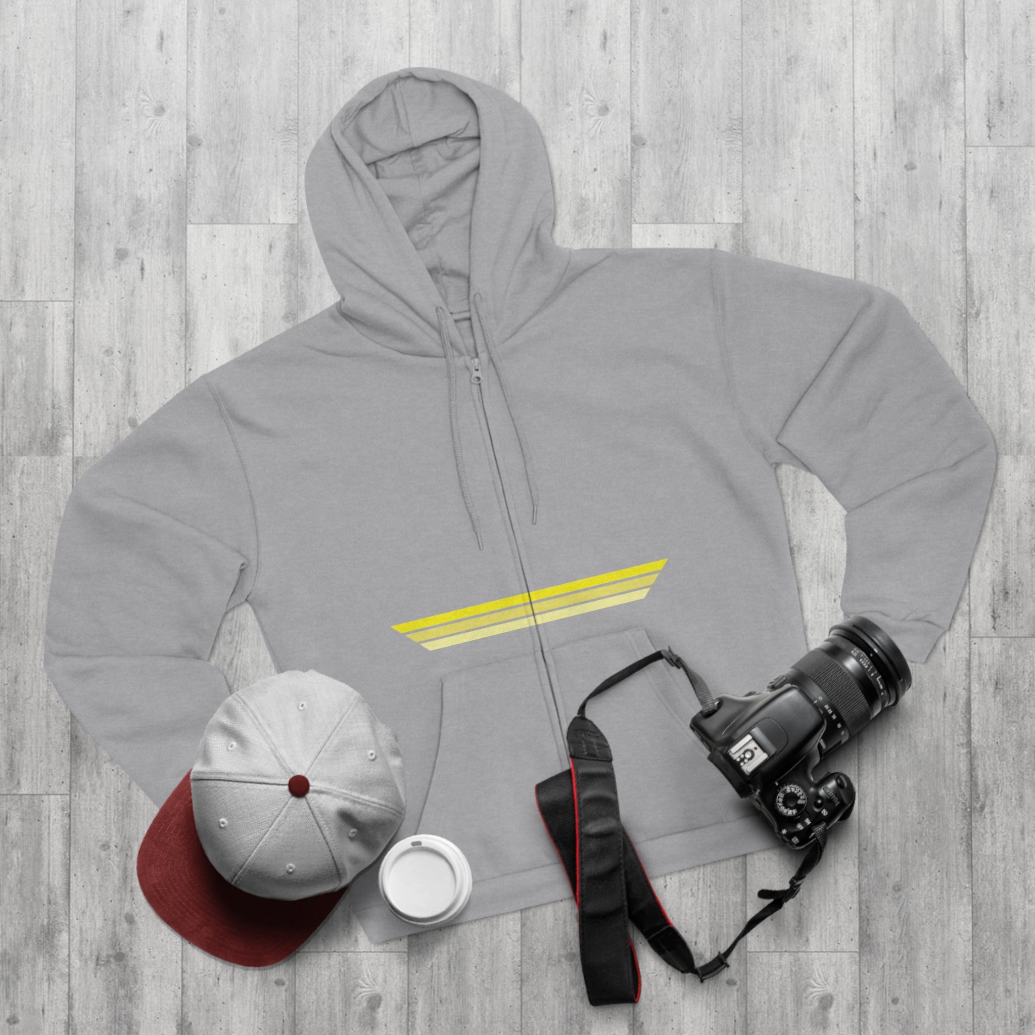 Unisex Hooded Zip Sweatshirt - Lemon Skunk