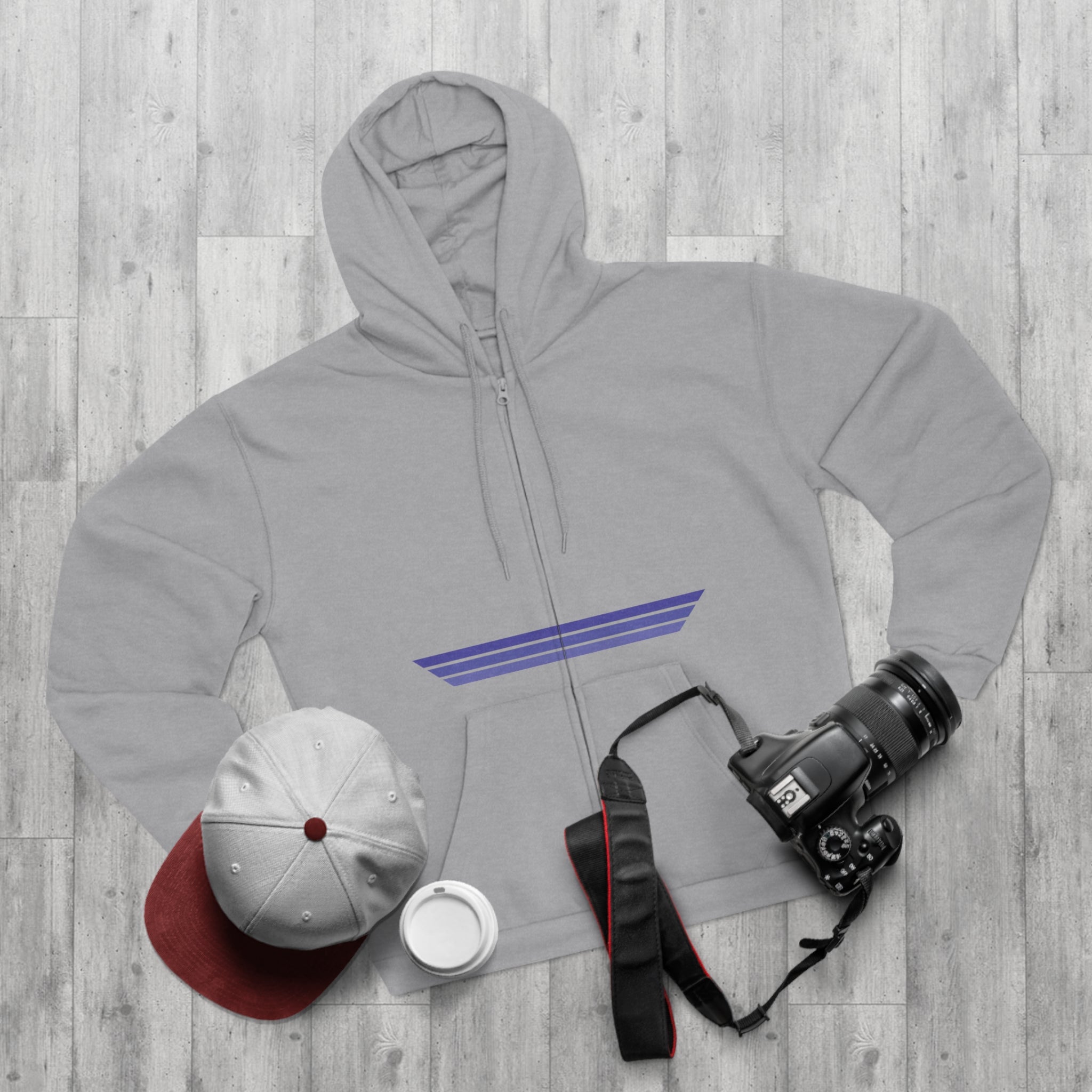 Unisex Hooded Zip Sweatshirt - Blackberry Kush