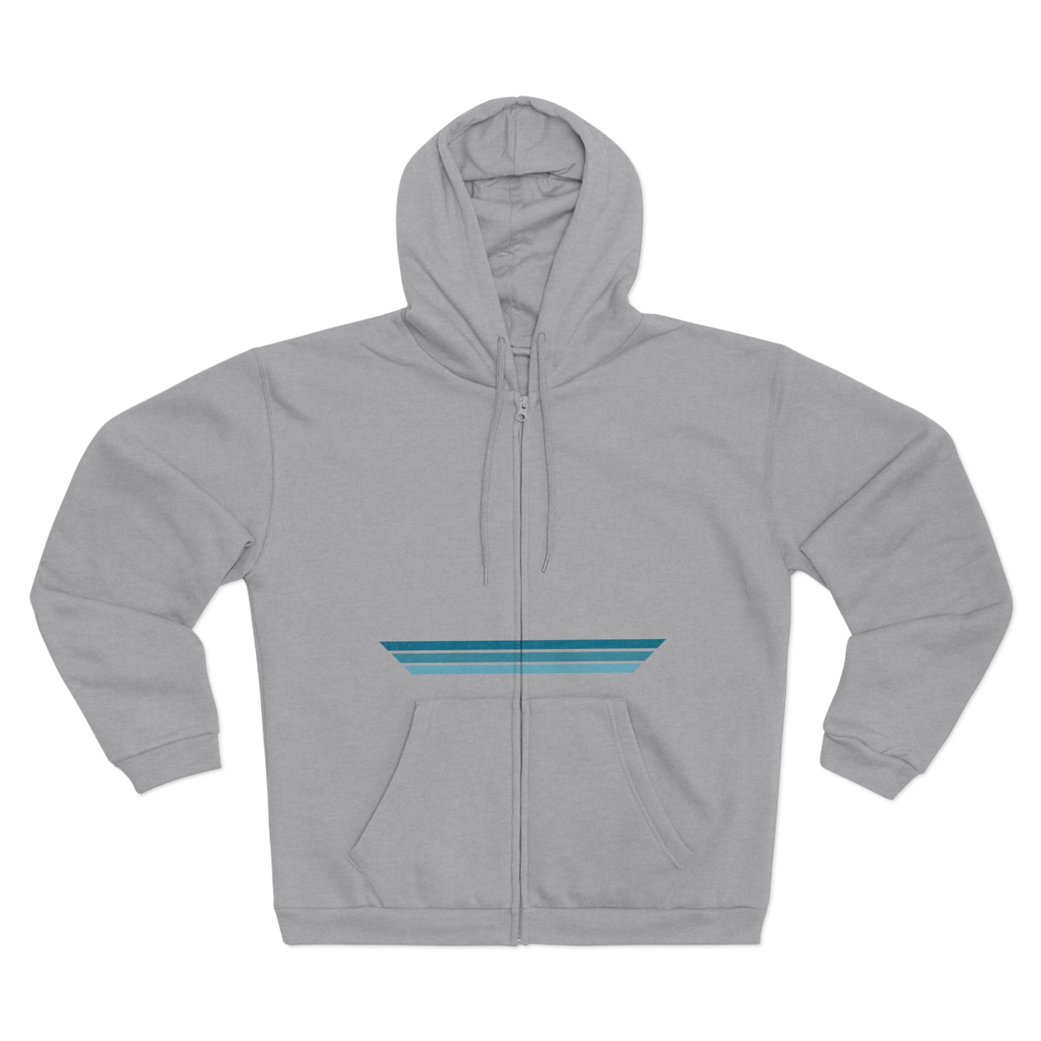 Unisex Hooded Zip Sweatshirt - Blue Dream