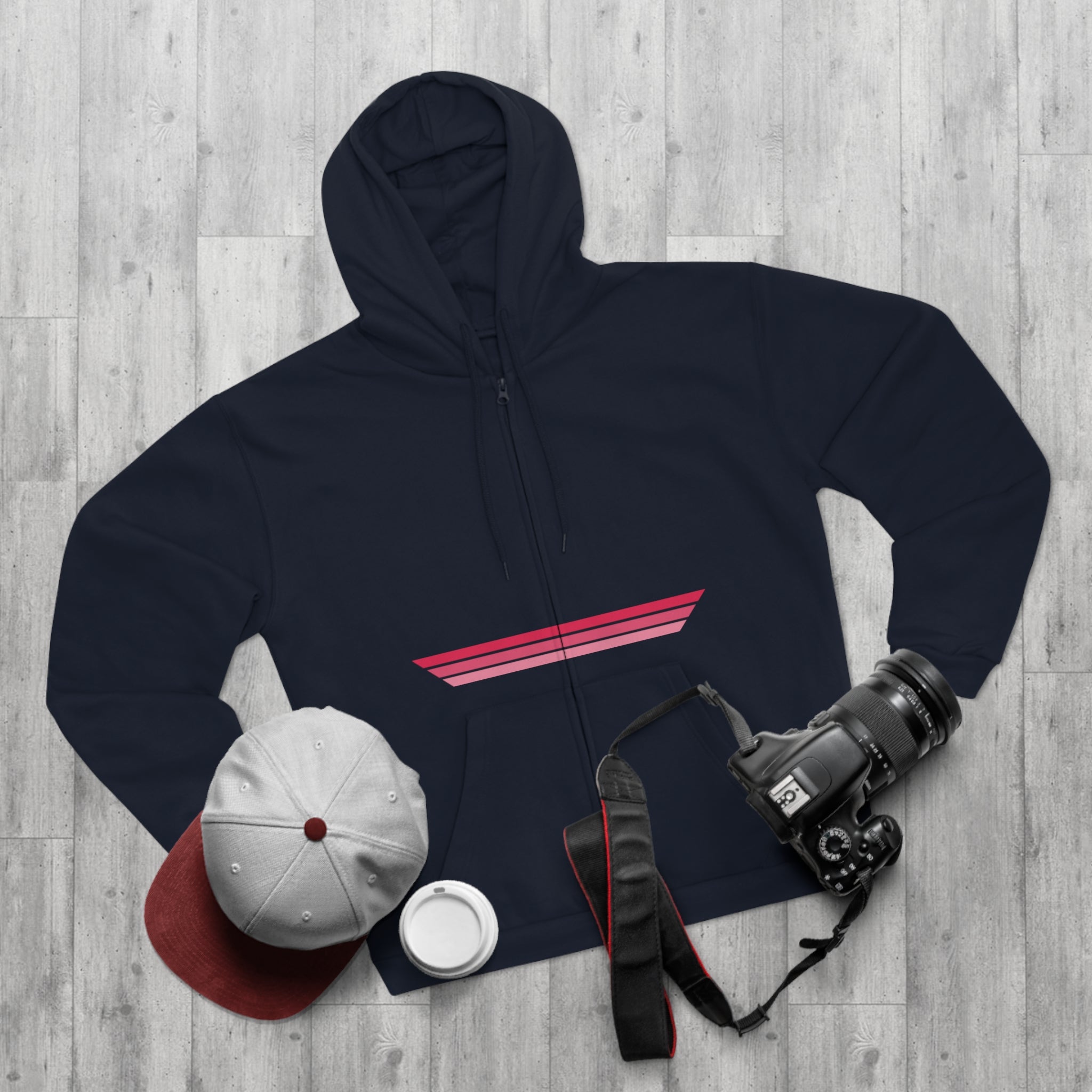 Unisex Hooded Zip Sweatshirt - Sour Cherry
