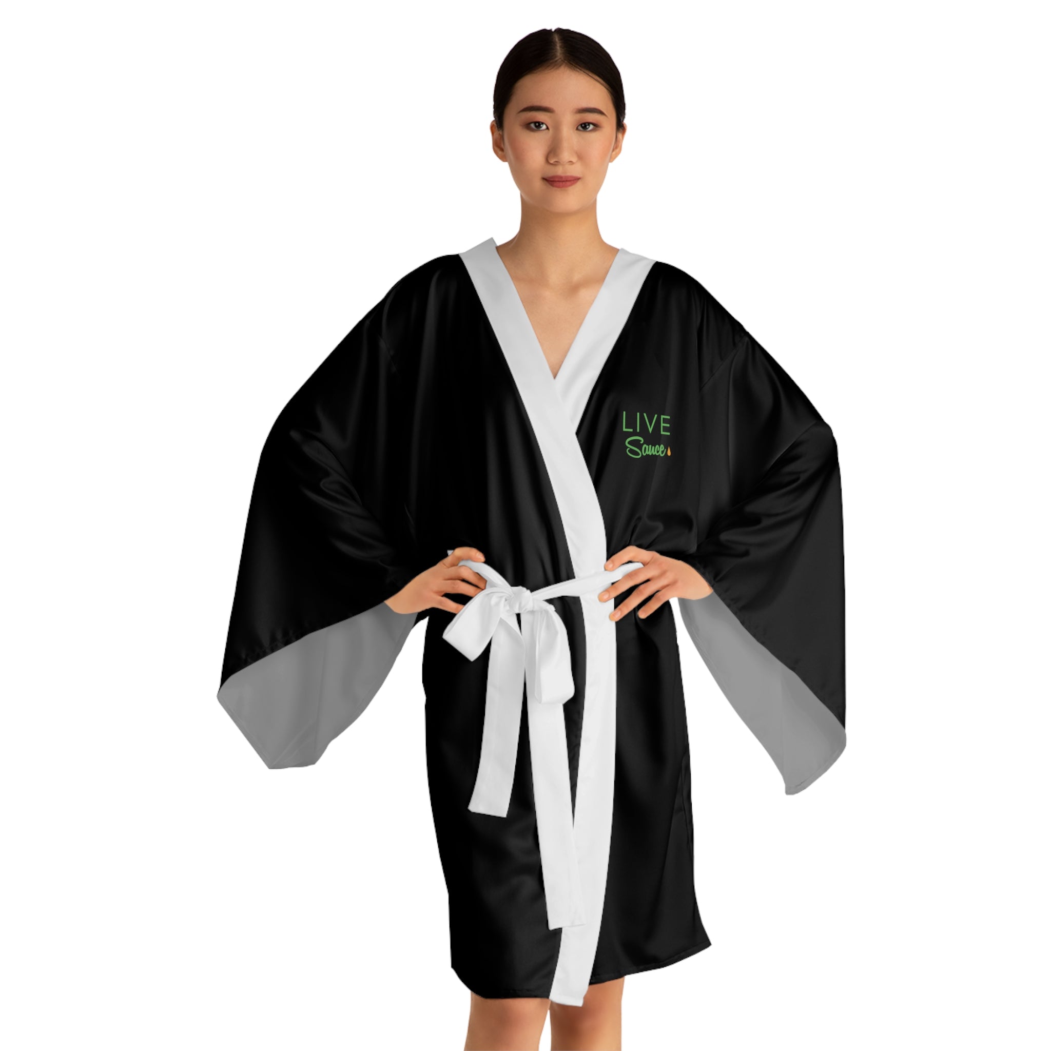 Long Sleeve Kimono Robe - SAUCE
