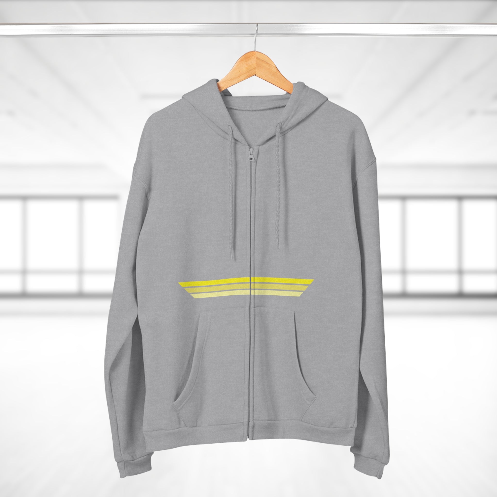 Unisex Hooded Zip Sweatshirt - Lemon Skunk