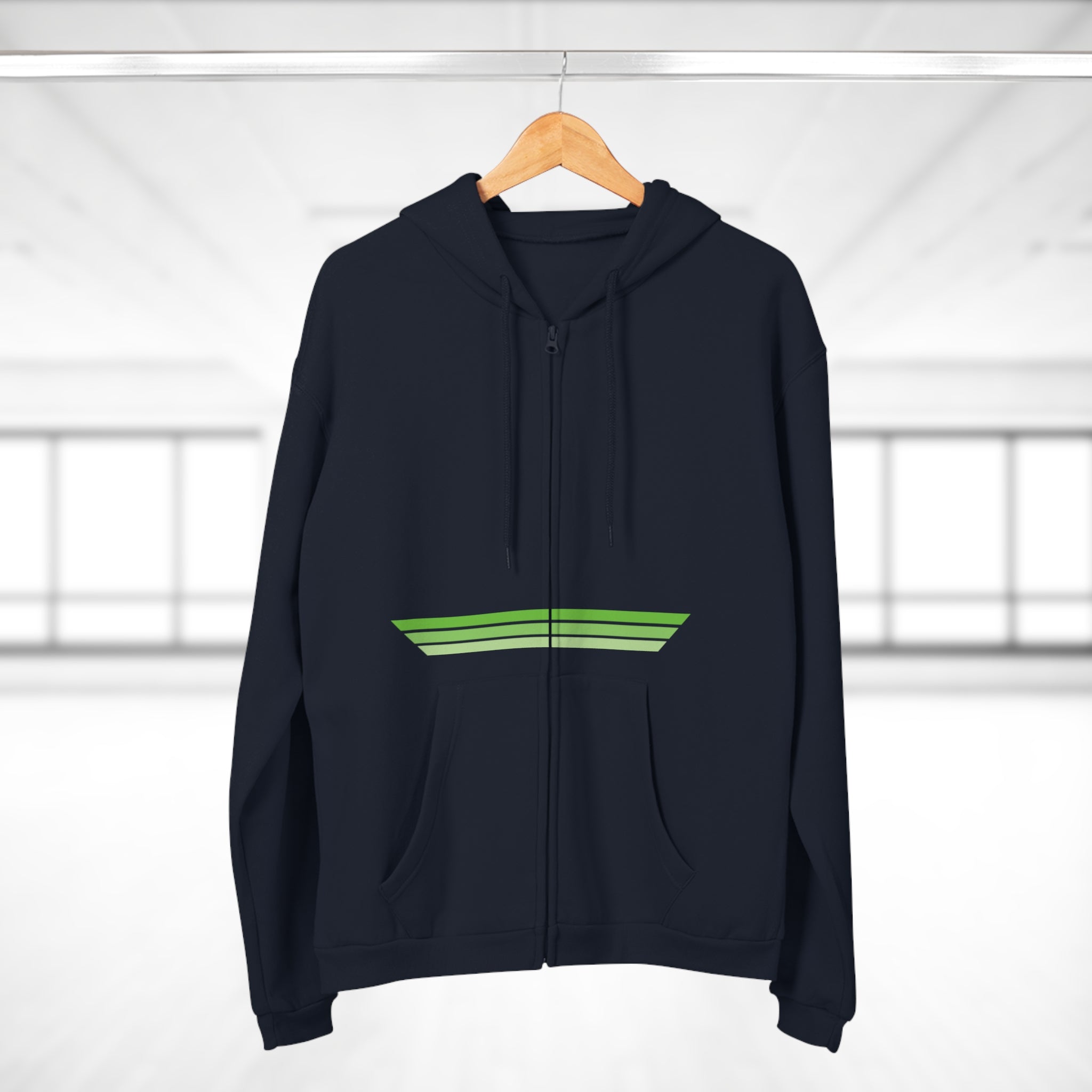 Unisex Hooded Zip Sweatshirt - Lime OG