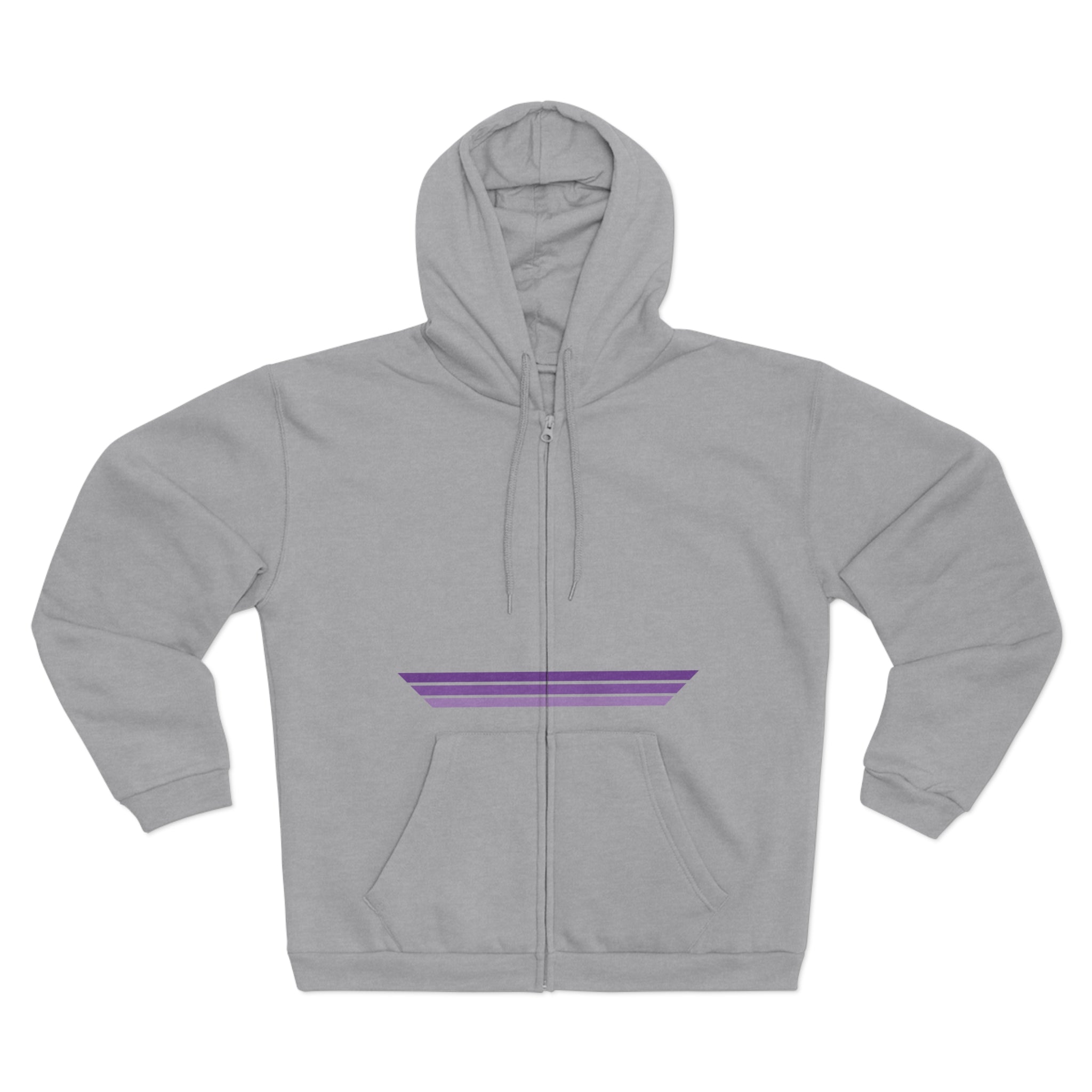 Unisex Hooded Zip Sweatshirt - Grape Ape