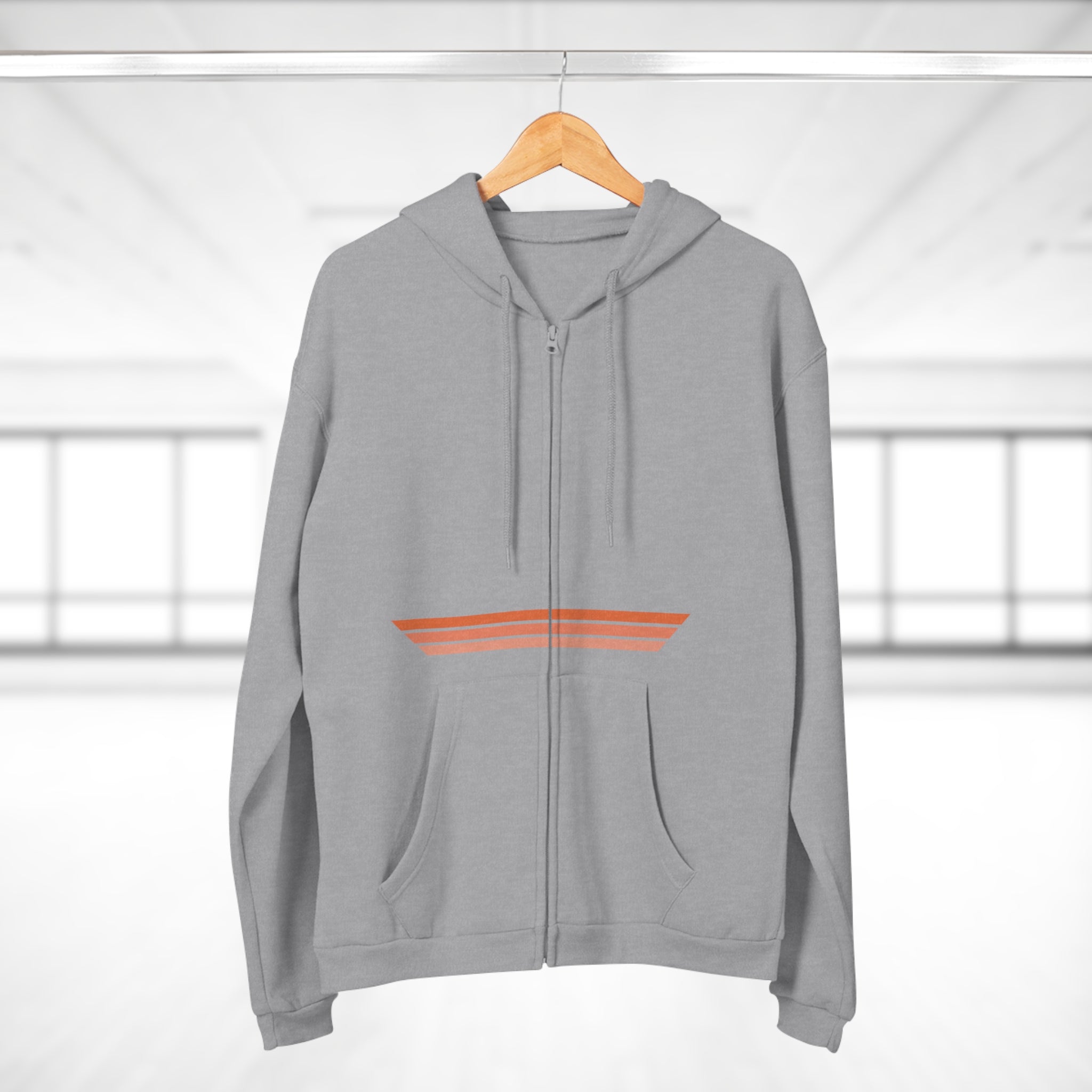 Unisex Hooded Zip Sweatshirt - Tangie