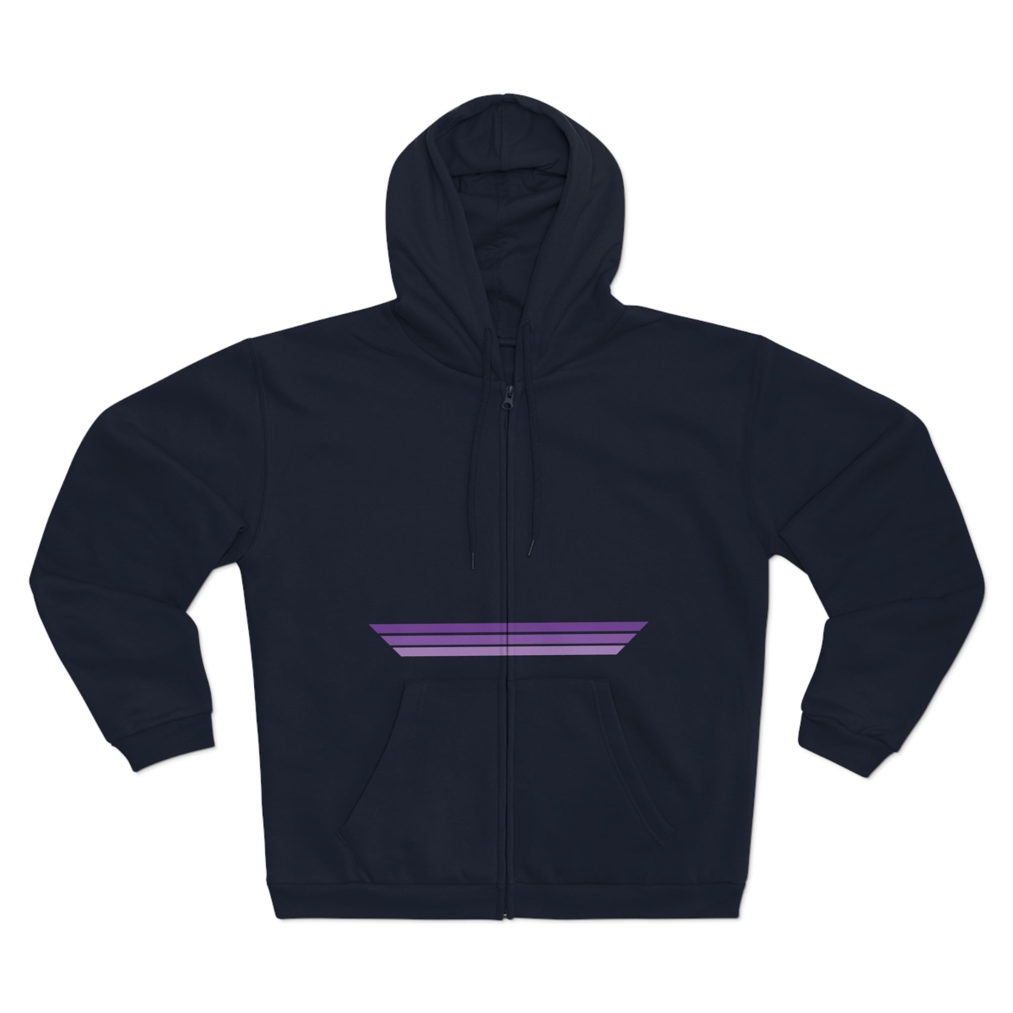 Unisex Hooded Zip Sweatshirt - Grape Ape