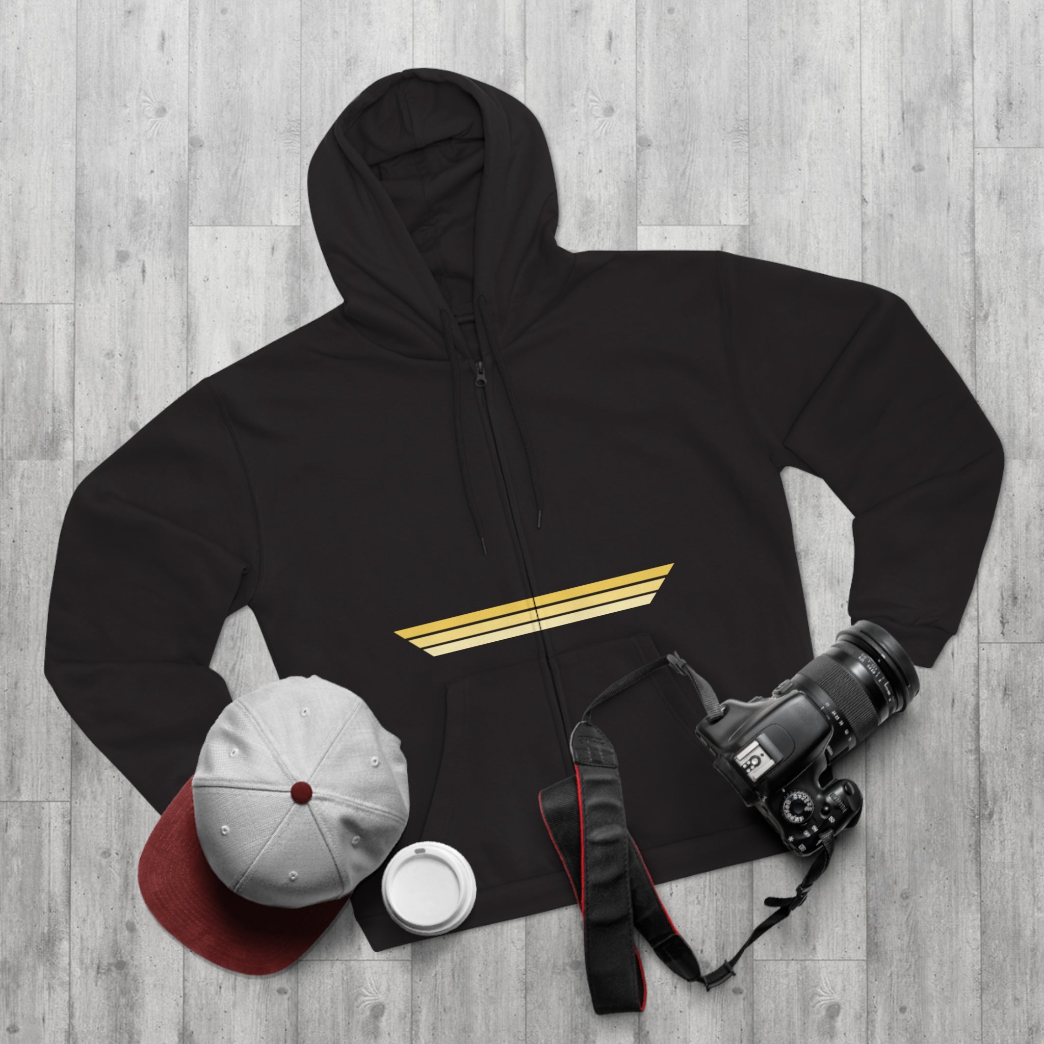 Unisex Hooded Zip Sweatshirt - Mimosa
