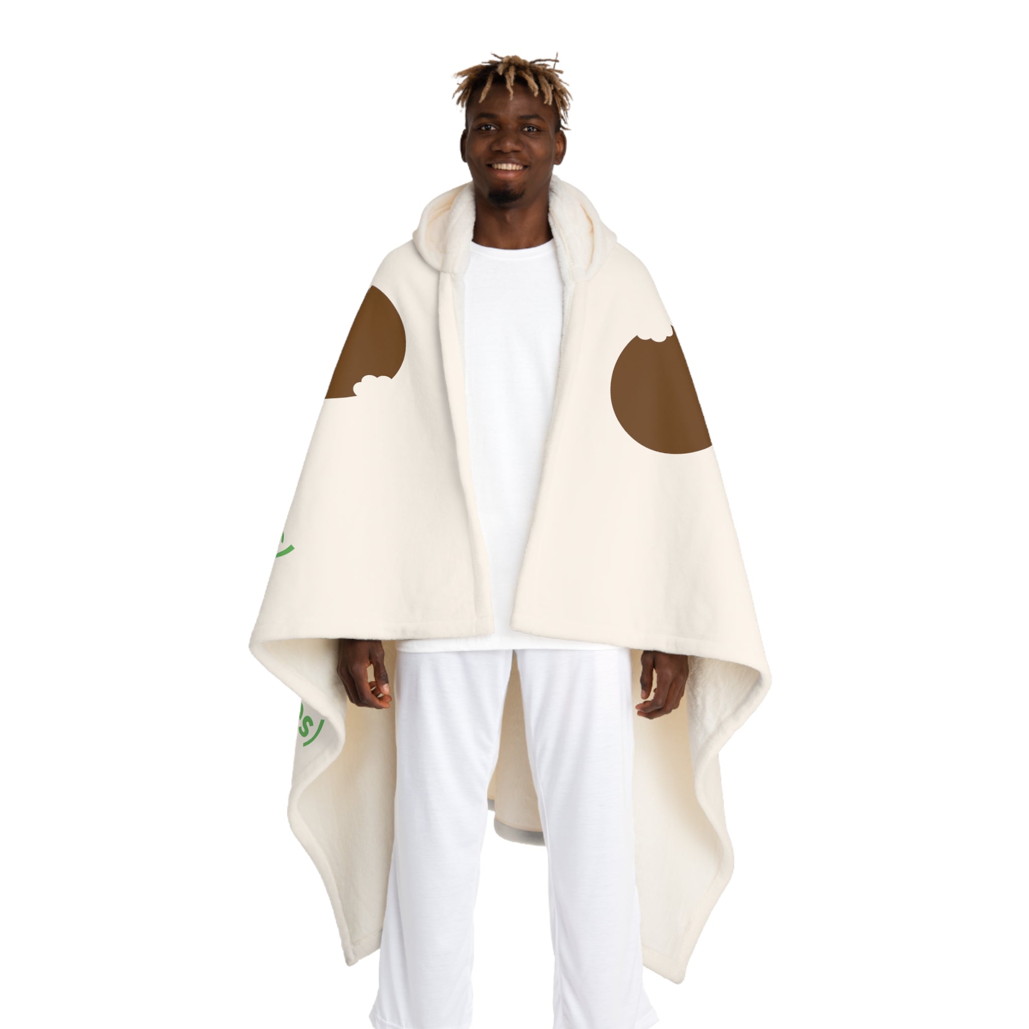 Hooded Sherpa Fleece Blanket - GSC (Cookies)