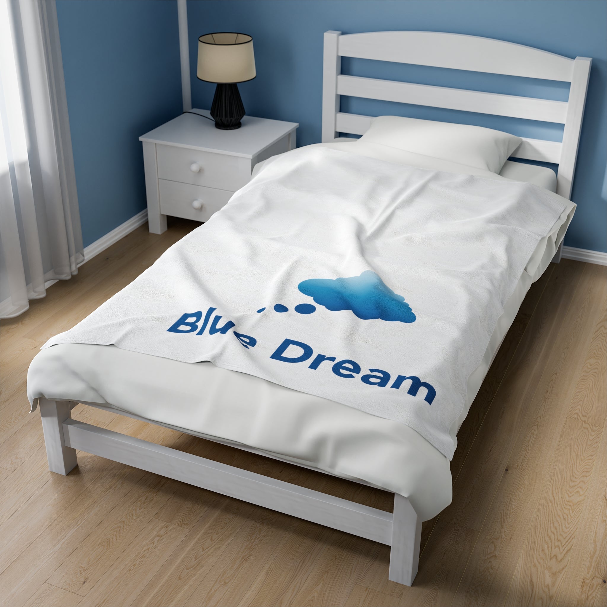 Velveteen Plush Blanket - Blue Dream