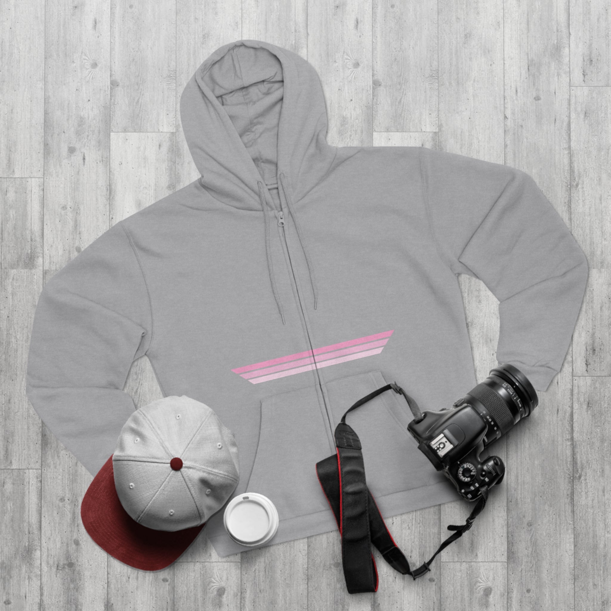 Unisex Hooded Zip Sweatshirt - Bubblegum OG