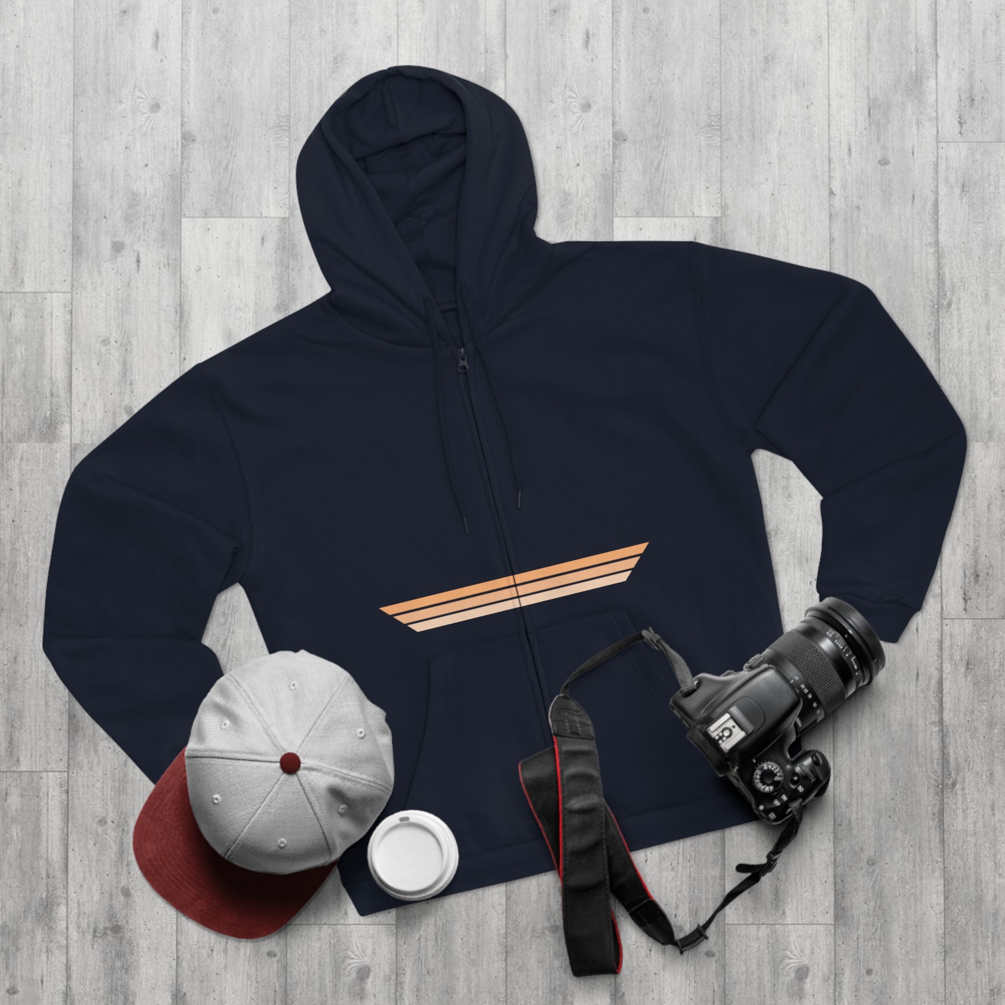 Unisex Hooded Zip Sweatshirt - Wedding Cake