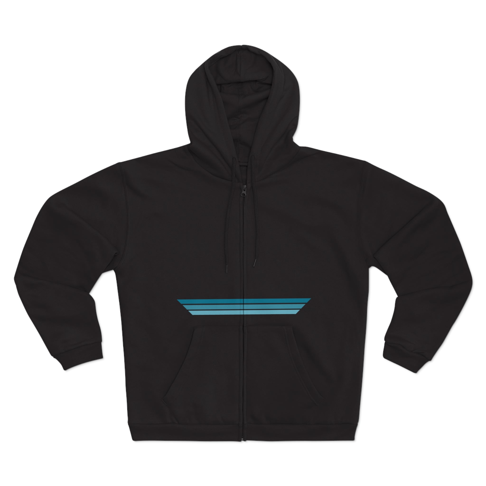 Unisex Hooded Zip Sweatshirt - Blue Dream