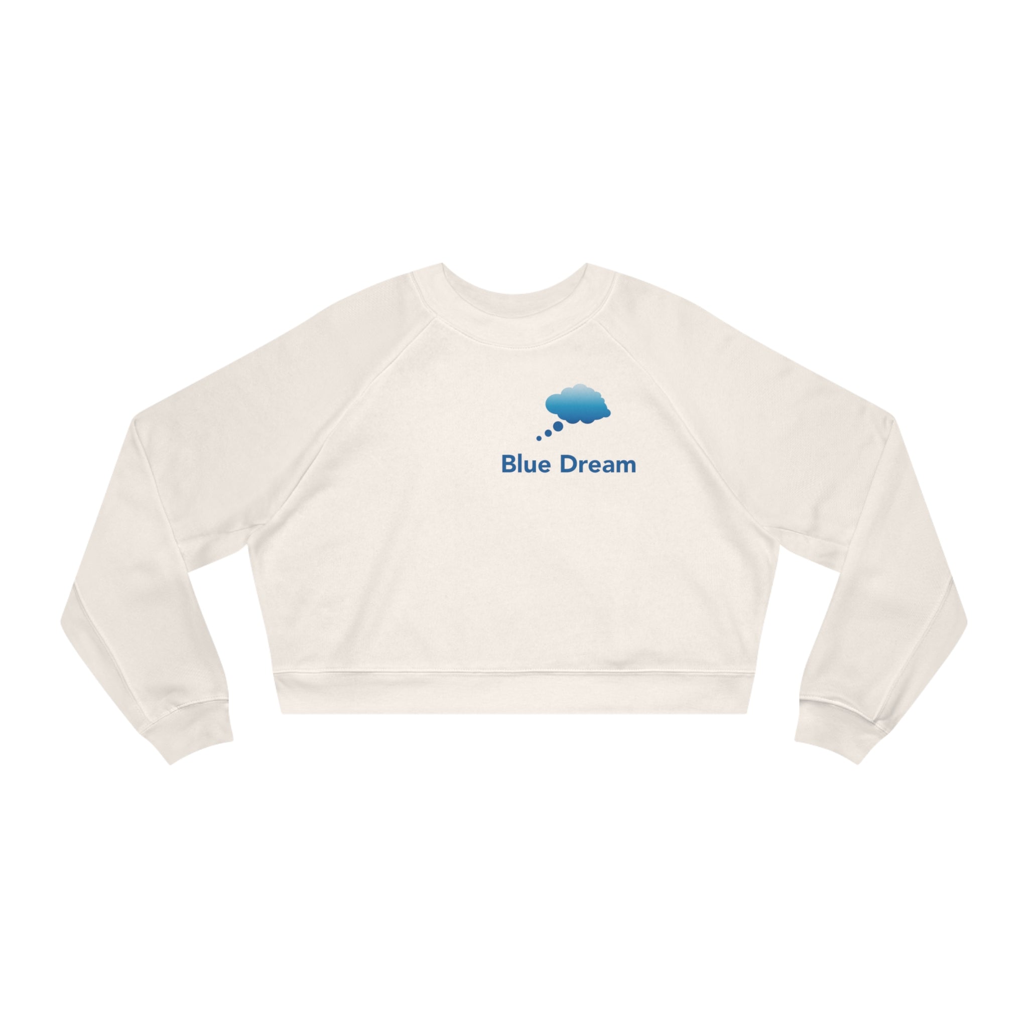 Women's Cropped Fleece Pullover - Blue Dream