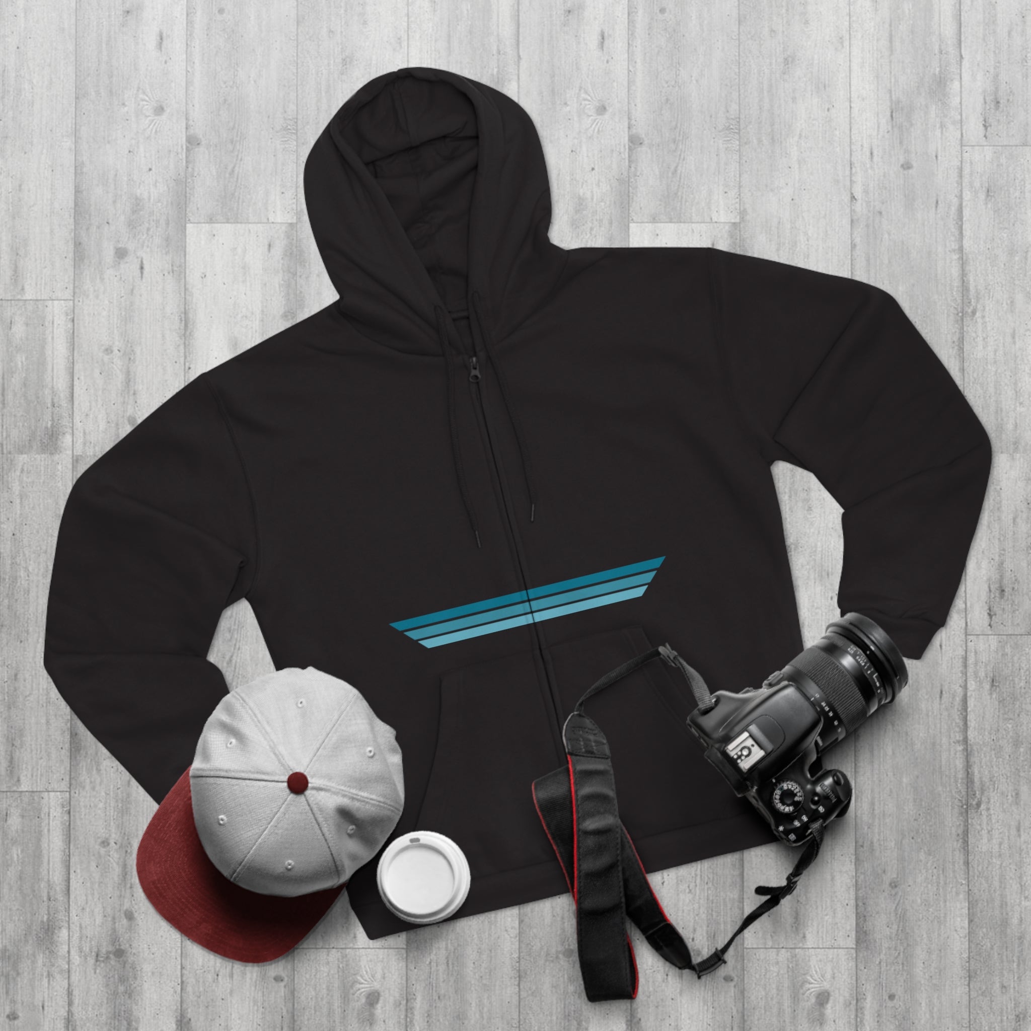 Unisex Hooded Zip Sweatshirt - Blue Dream
