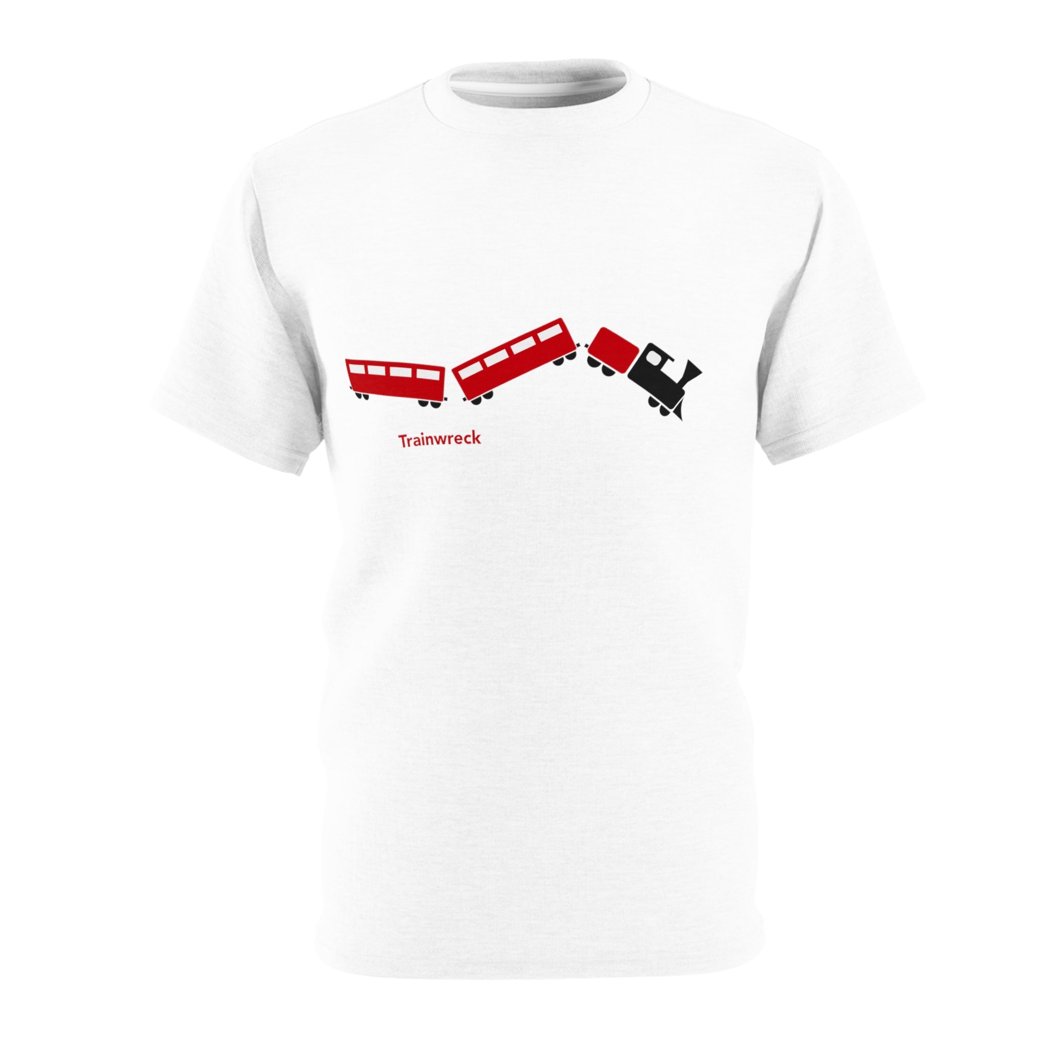 Unisex Cut & Sew Tee - Trainwreck