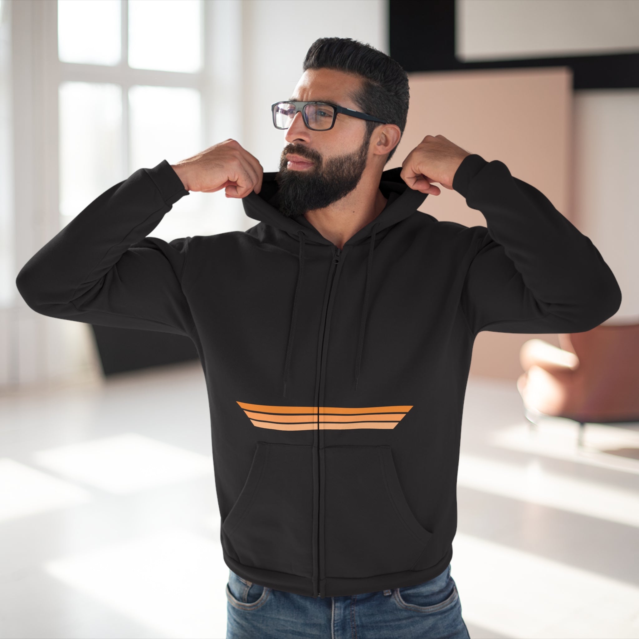 Unisex Hooded Zip Sweatshirt - GG4