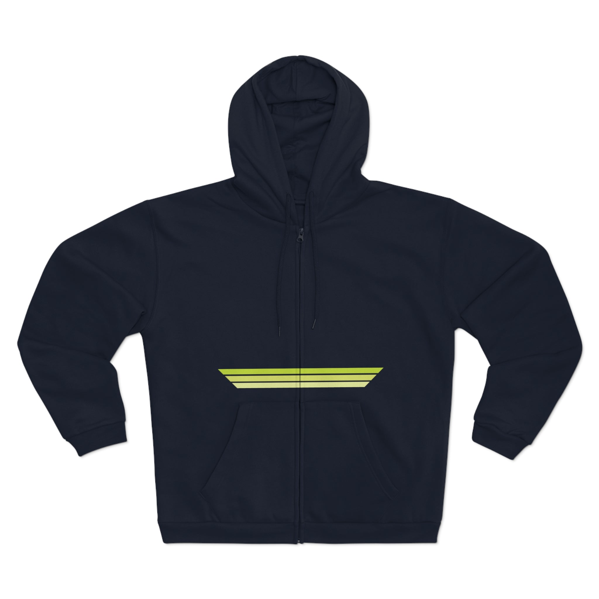 Unisex Hooded Zip Sweatshirt - Green Crack