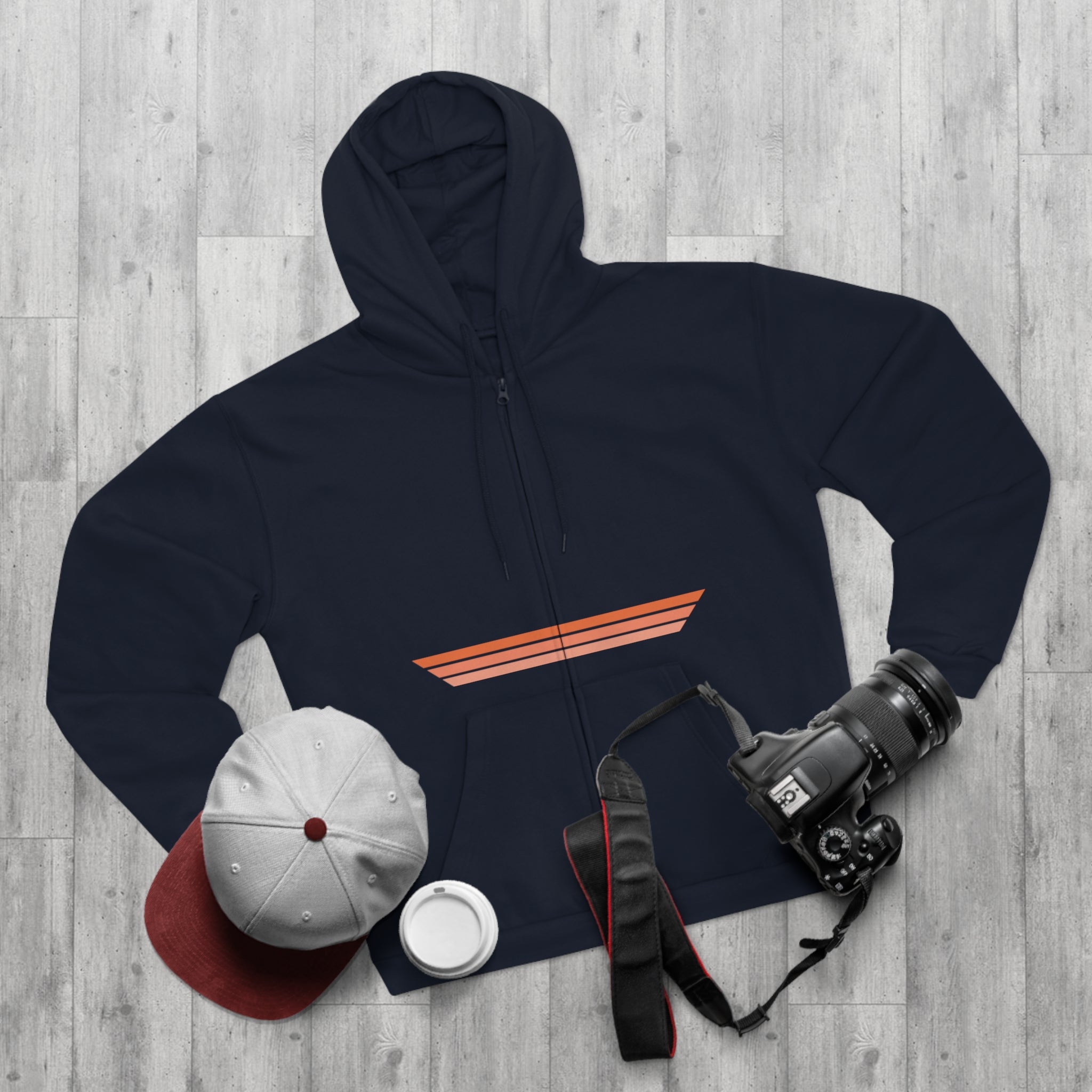 Unisex Hooded Zip Sweatshirt - Tangie