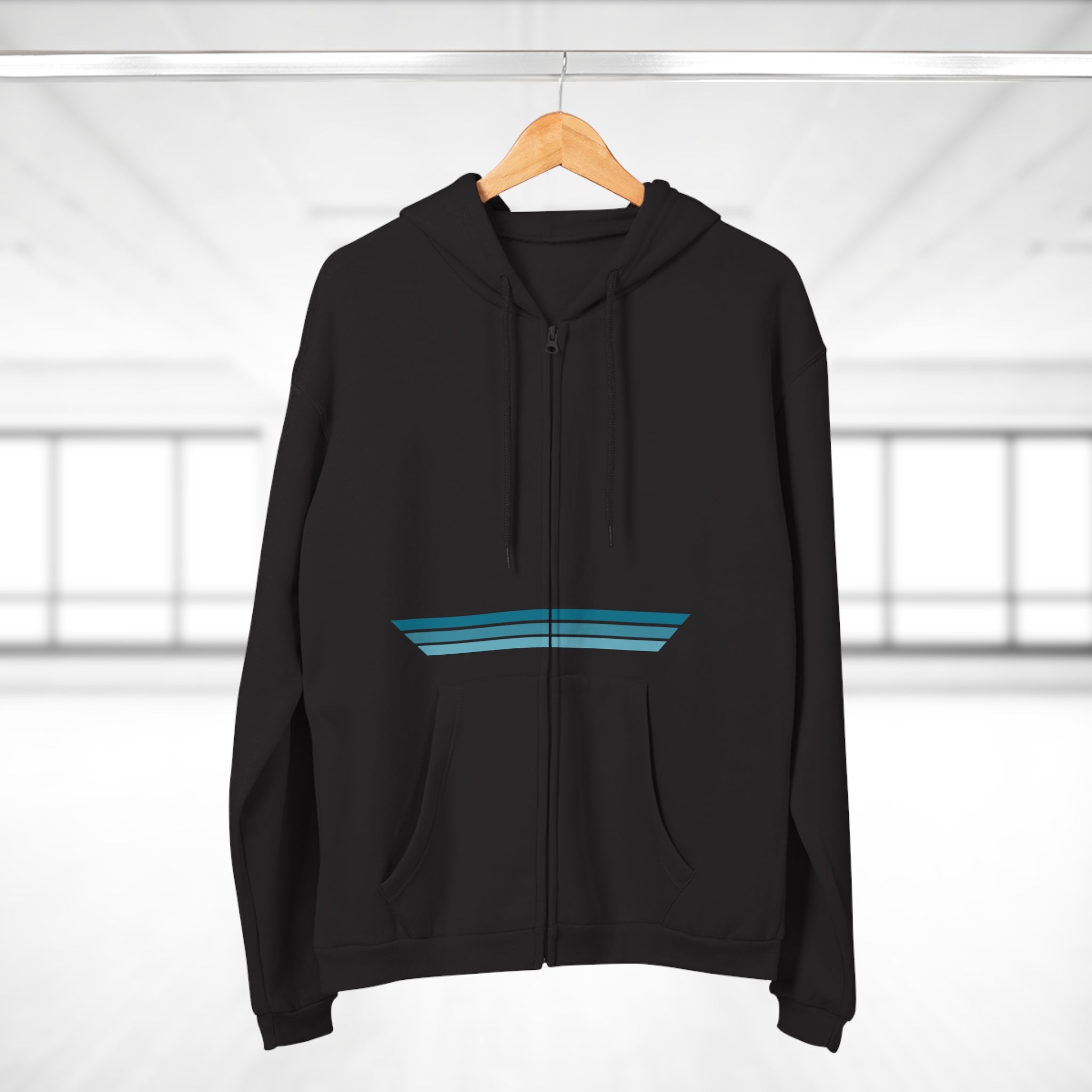 Unisex Hooded Zip Sweatshirt - Blue Dream