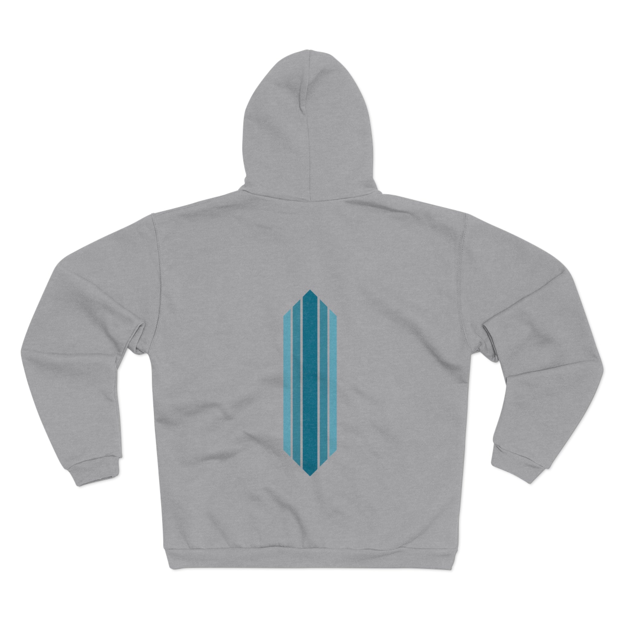 Unisex Hooded Zip Sweatshirt - Blue Dream