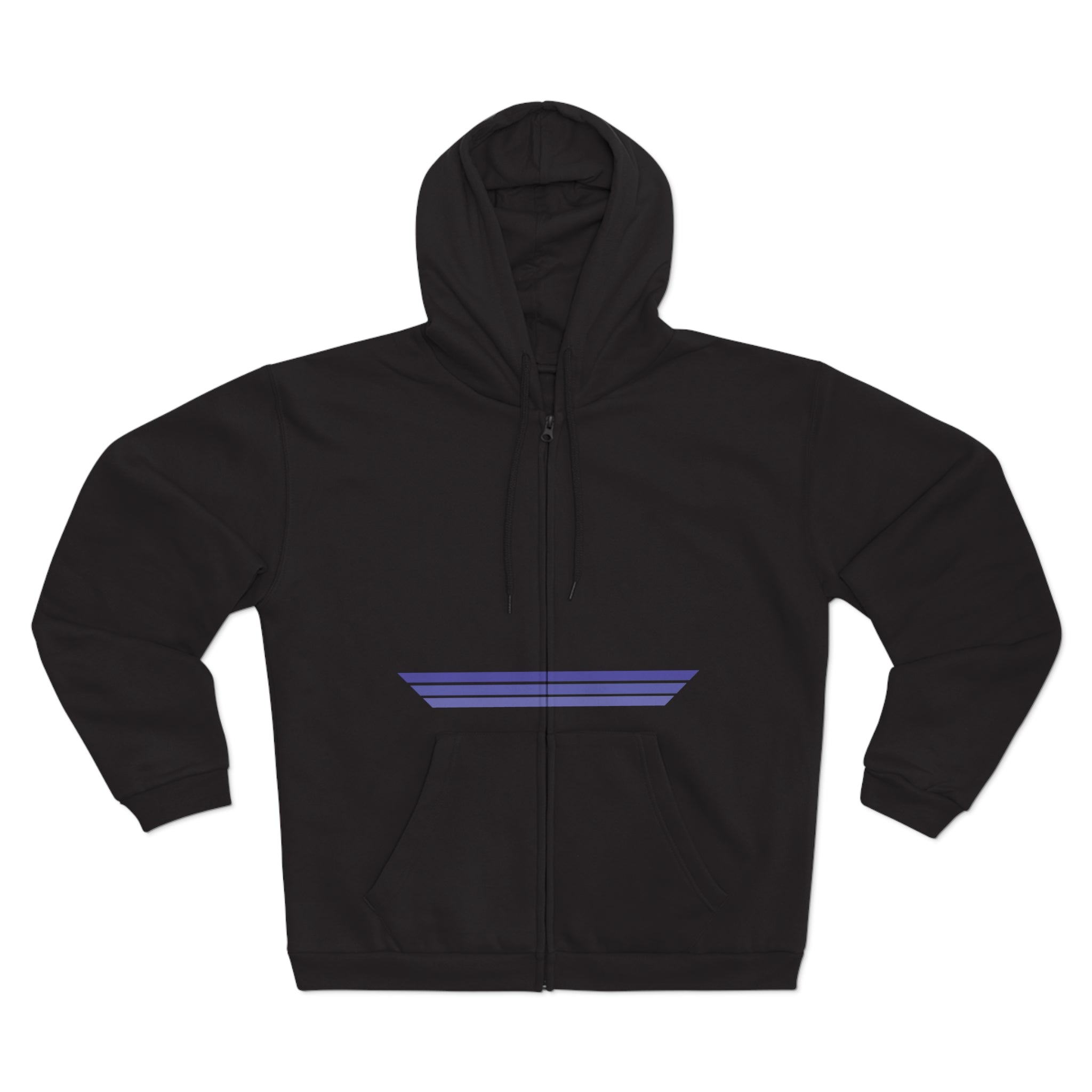 Unisex Hooded Zip Sweatshirt - Blackberry Kush