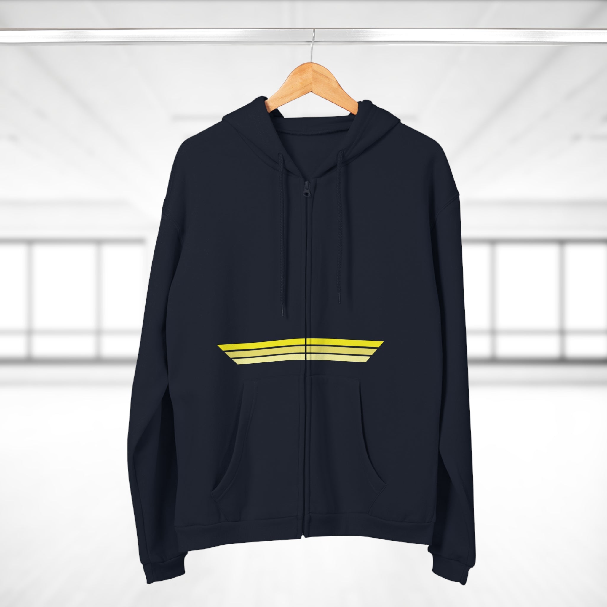 Unisex Hooded Zip Sweatshirt - Lemon Skunk