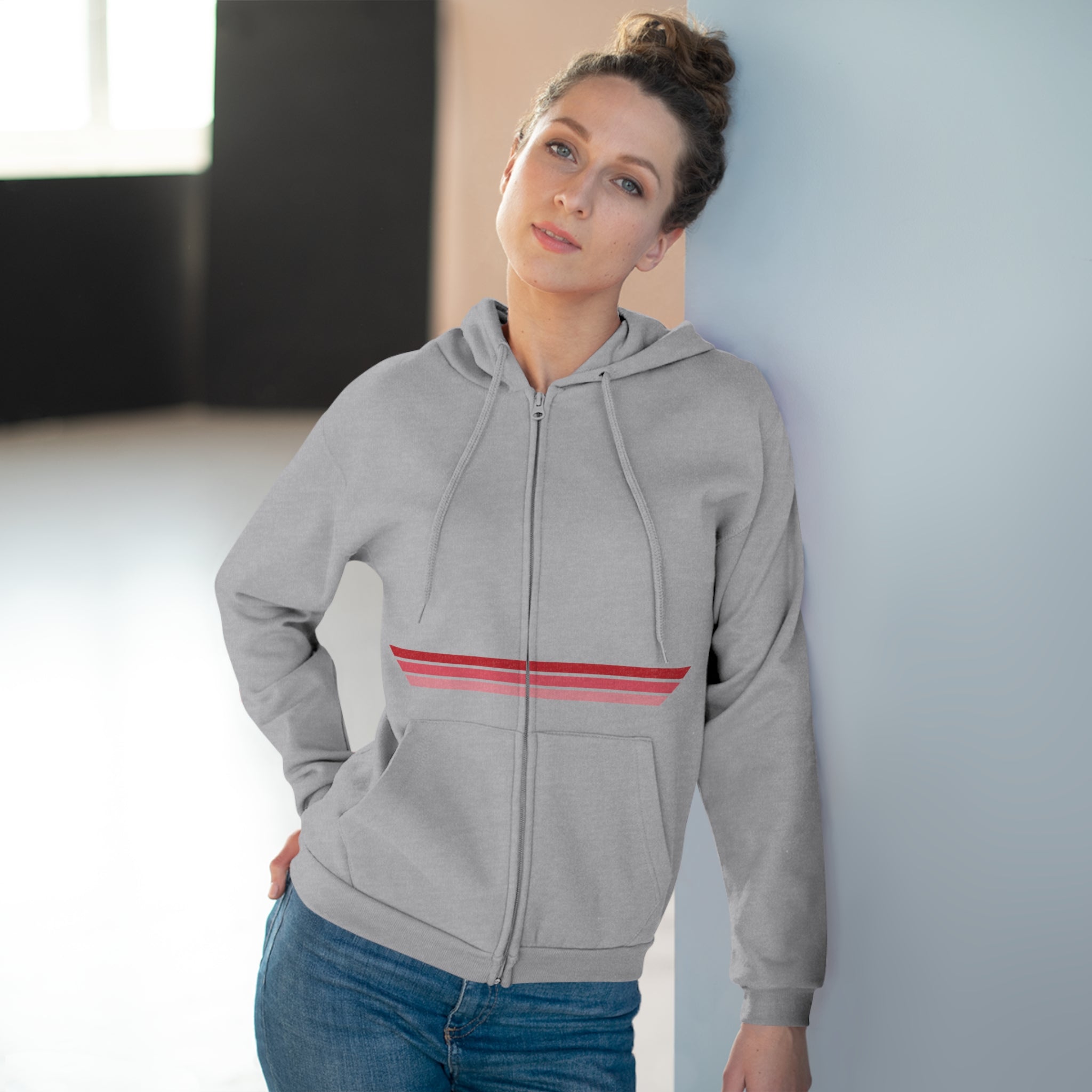 Unisex Hooded Zip Sweatshirt - Trainwreck