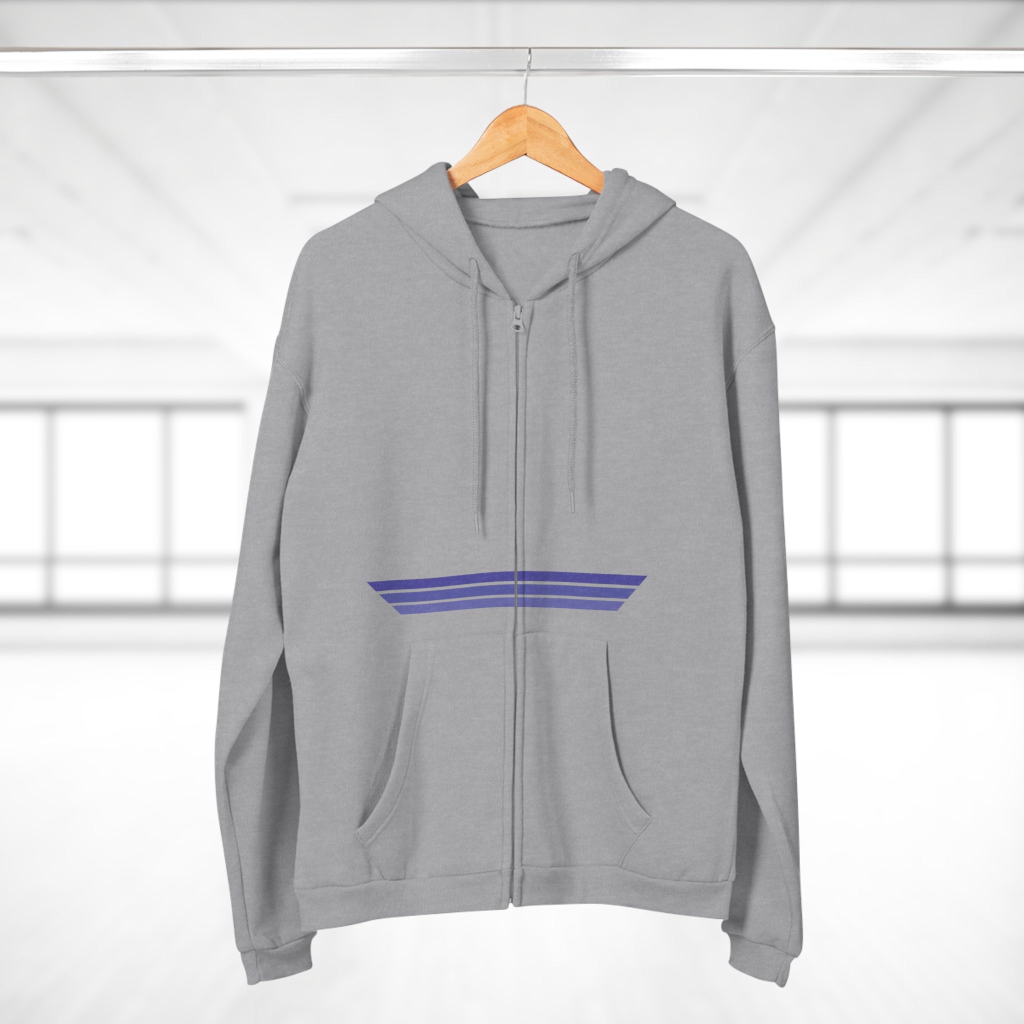 Unisex Hooded Zip Sweatshirt - Blackberry Kush