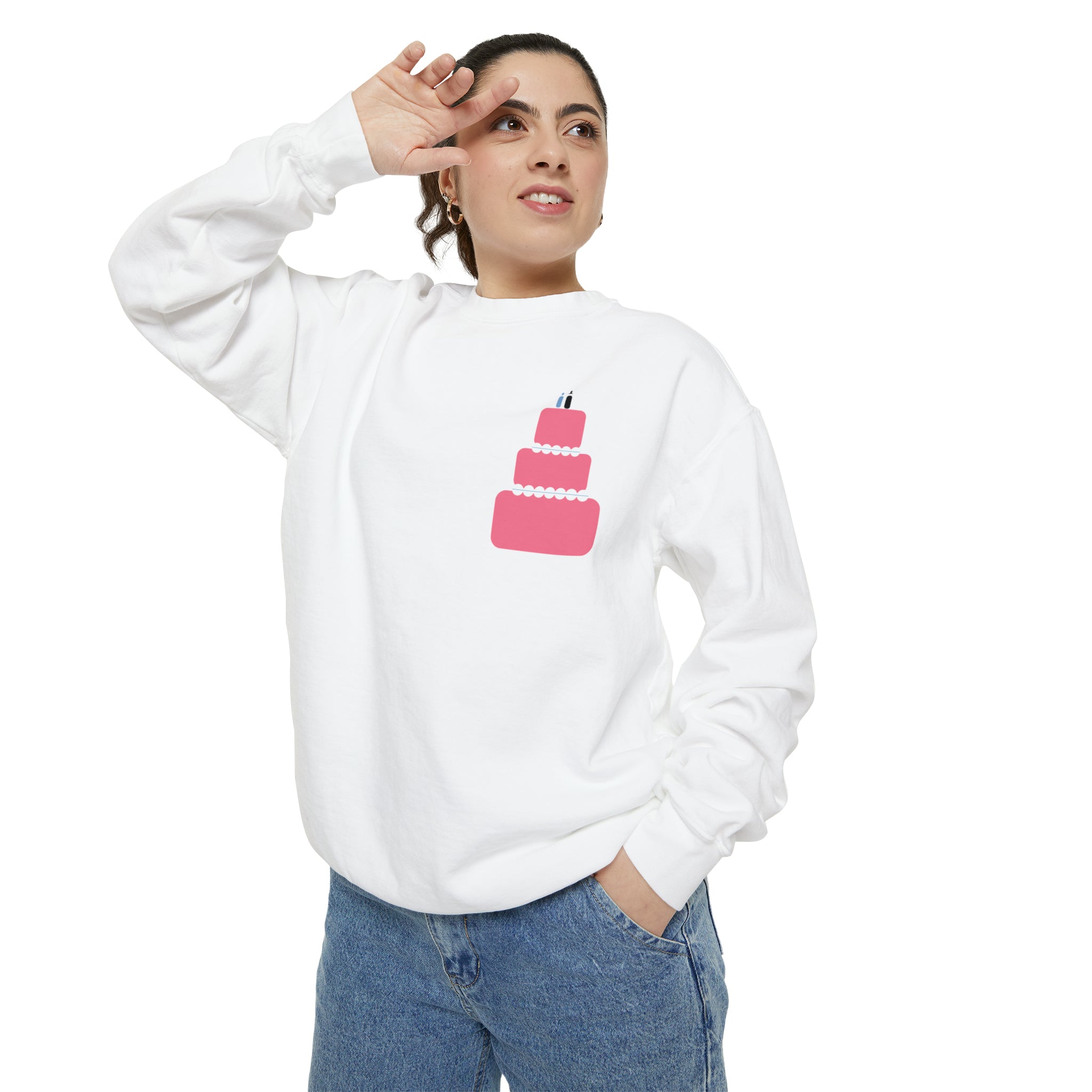 Unisex Dyed Sweatshirt - Wedding Cake