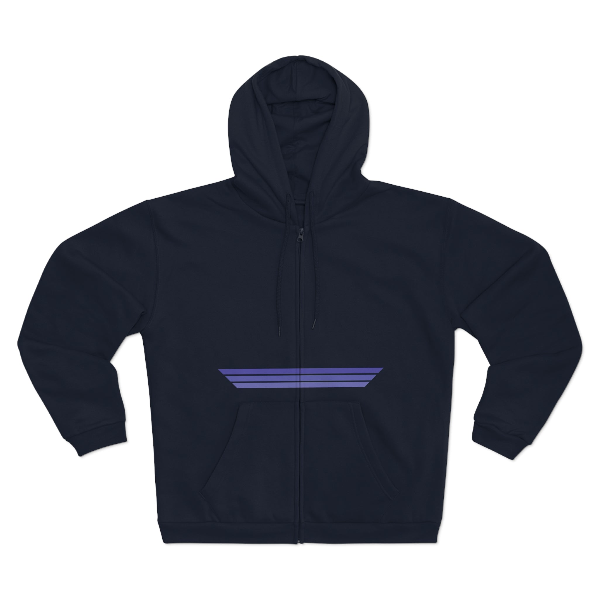 Unisex Hooded Zip Sweatshirt - Blackberry Kush
