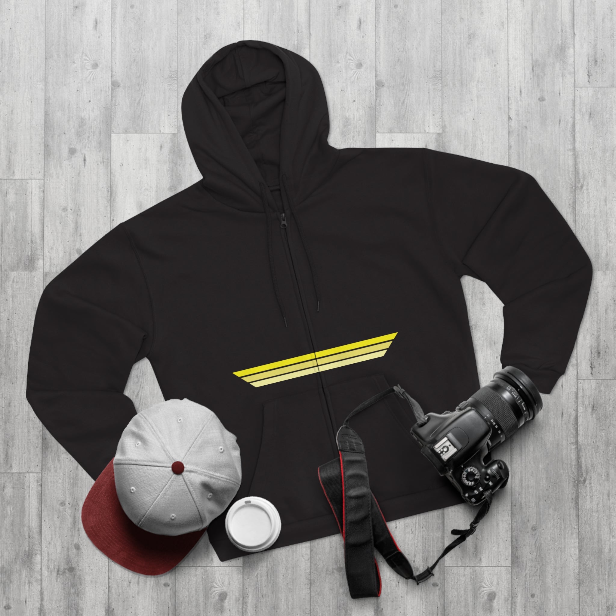 Unisex Hooded Zip Sweatshirt - Lemon Skunk